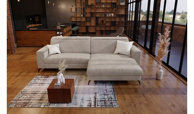 TRENDMANUFAKTUR Ecksofa »Bourbon«, wahlweise mit Bettfunktion und Bettkasten,  Tiefe Sitzfläche 54 cm bestellen | BAUR