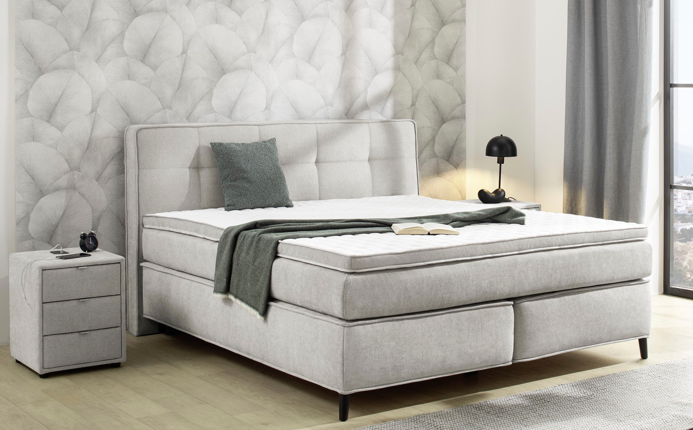 Jockenhöfer Gruppe Boxspringbett "Capello, 7-Zonen-TTFK-Matratze" günstig online kaufen