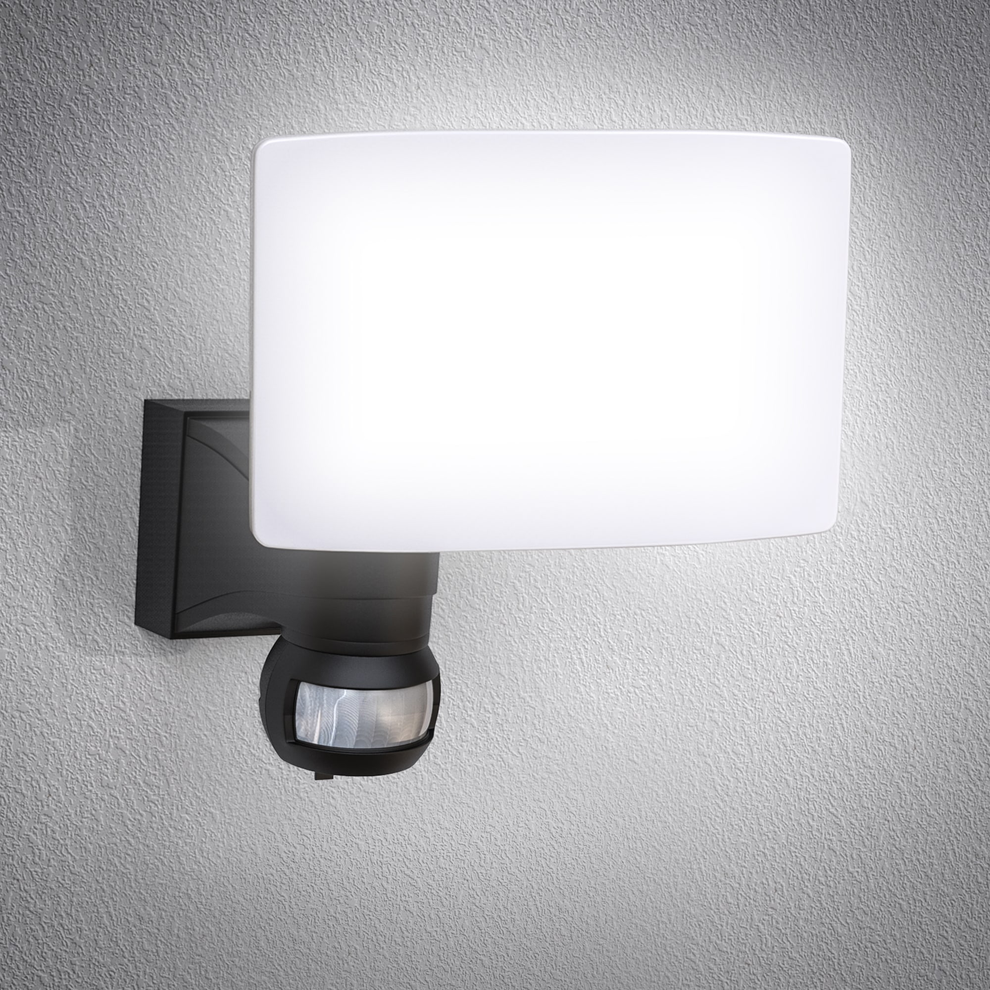 B.K.Licht LED Außen-Wandleuchte, 1 | Bewegungsmelder, BAUR flammig-flammig, IP44, Wandlampe, Außenstrahler, weiß 20W 2300 Lumen