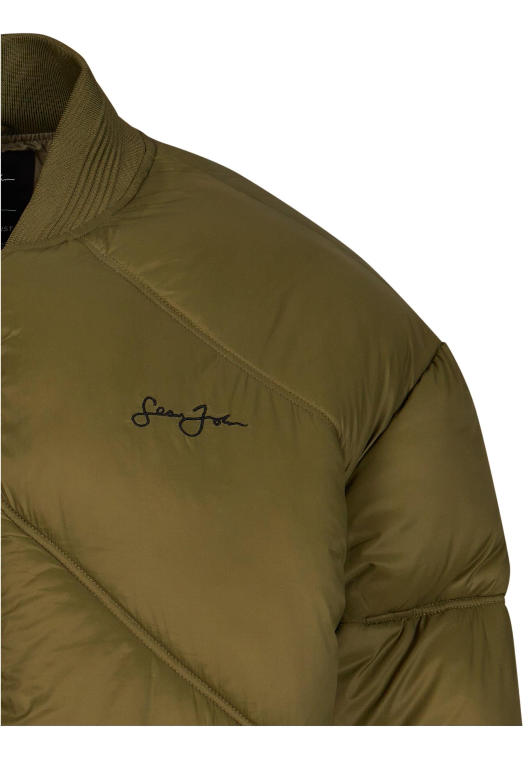 Sean John Bomberjacke »Sean John Herren JM233-015-1 SJ Script Logo Bomber Puffer Jacket«, (1 St.), ohne Kapuze