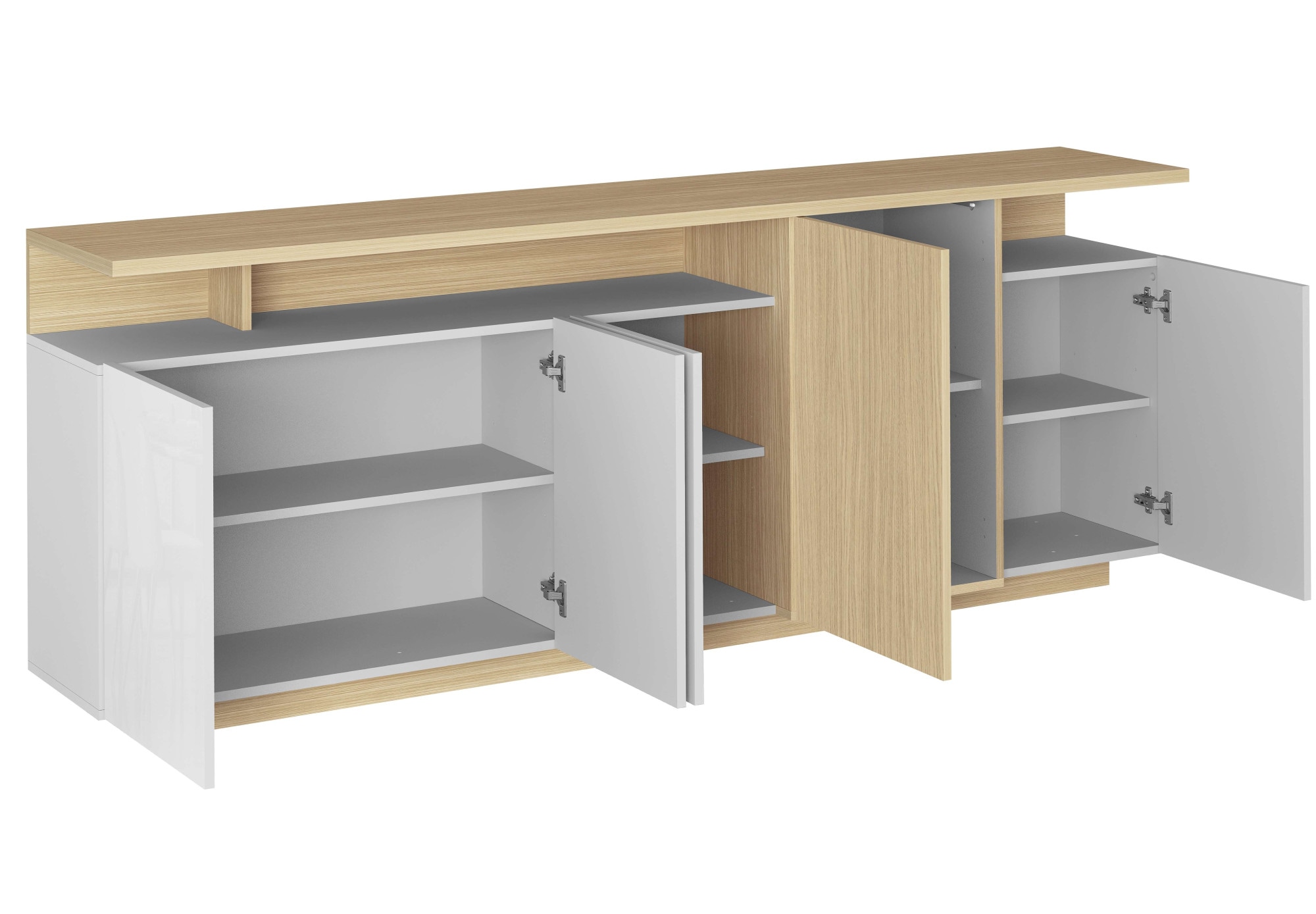 OTTO home Sideboard »Sideboard ETHOS, Kommode, Schrank, Kredenz« 1 Stk. tlg. Mit 5 Drehtüren, 8 Innenfächern und 2 Außenfächern, B.210 cm