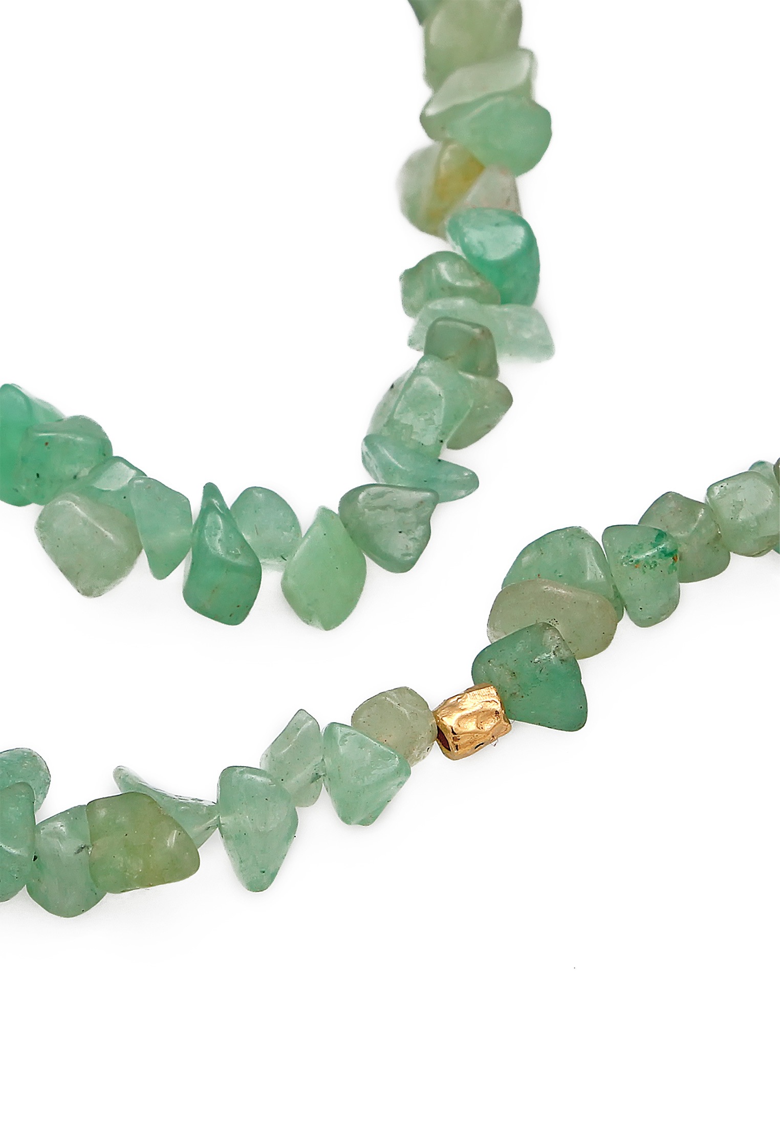 Elli Premium Schmuckset »Schmuckzubehör Brillenkette Aventurin Beads 925 Silber« ()