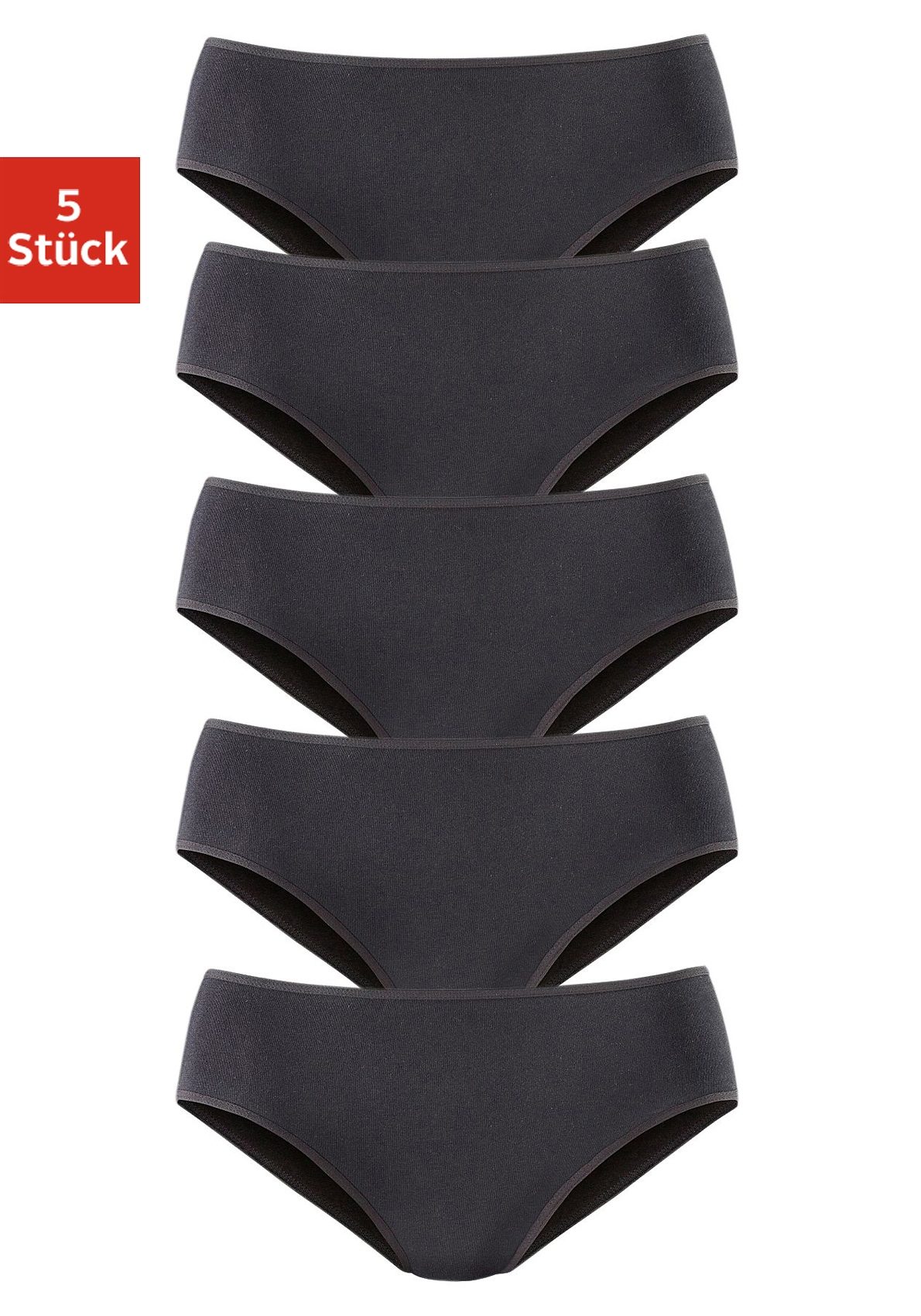 petite fleur by Lascana Jazz-Pants Slips 5er-Pack, aus elastischer Baumwoll-Qualität