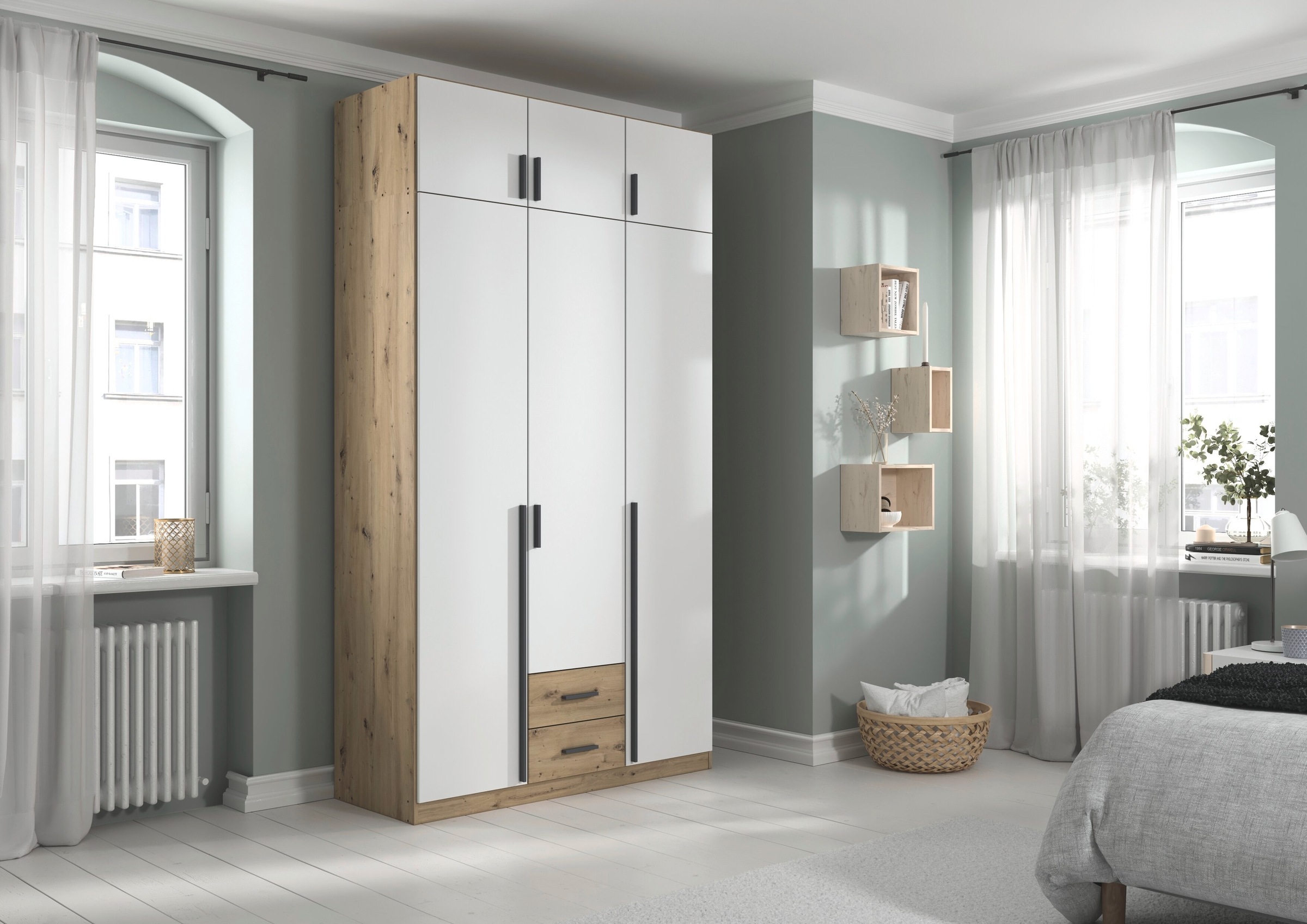 Thumbnail - rauch Kleiderschrank "Schrank Garderobe Wäscheschrank GAMMA in 4 Breiten 91-226 cm" 3 verschiedene Ausstattungen BASIC/C...