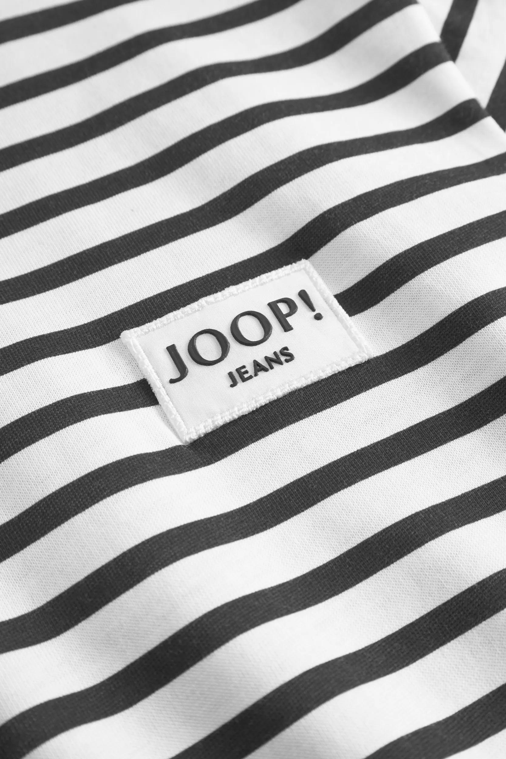 T-Shirt JOOP JEANS "Teele", Damen, Gr. L, dunkelblau, Jersey, Obermaterial: 100% Baumwolle, geringelt, normal, Rundhals, Shirts T-Shirt, geringelt, gerippter Rundhals 2