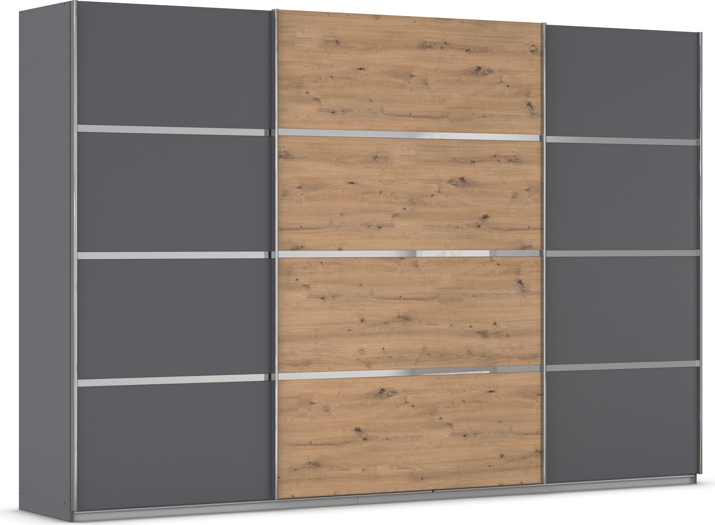 OTTO home Kleiderschrank "Mehrzweckschrank Aktenschrank Möbel Mietswohnung Schlafzimmer AVOLA" 3 verschiedene Ausstattungen BASIC/CLASSIC/PREMIUM (inkl. SOFT-CLOSE), mit eleganten Zierleisten in Chrom, Schwarz oder Weiß MADE IN GERMANY