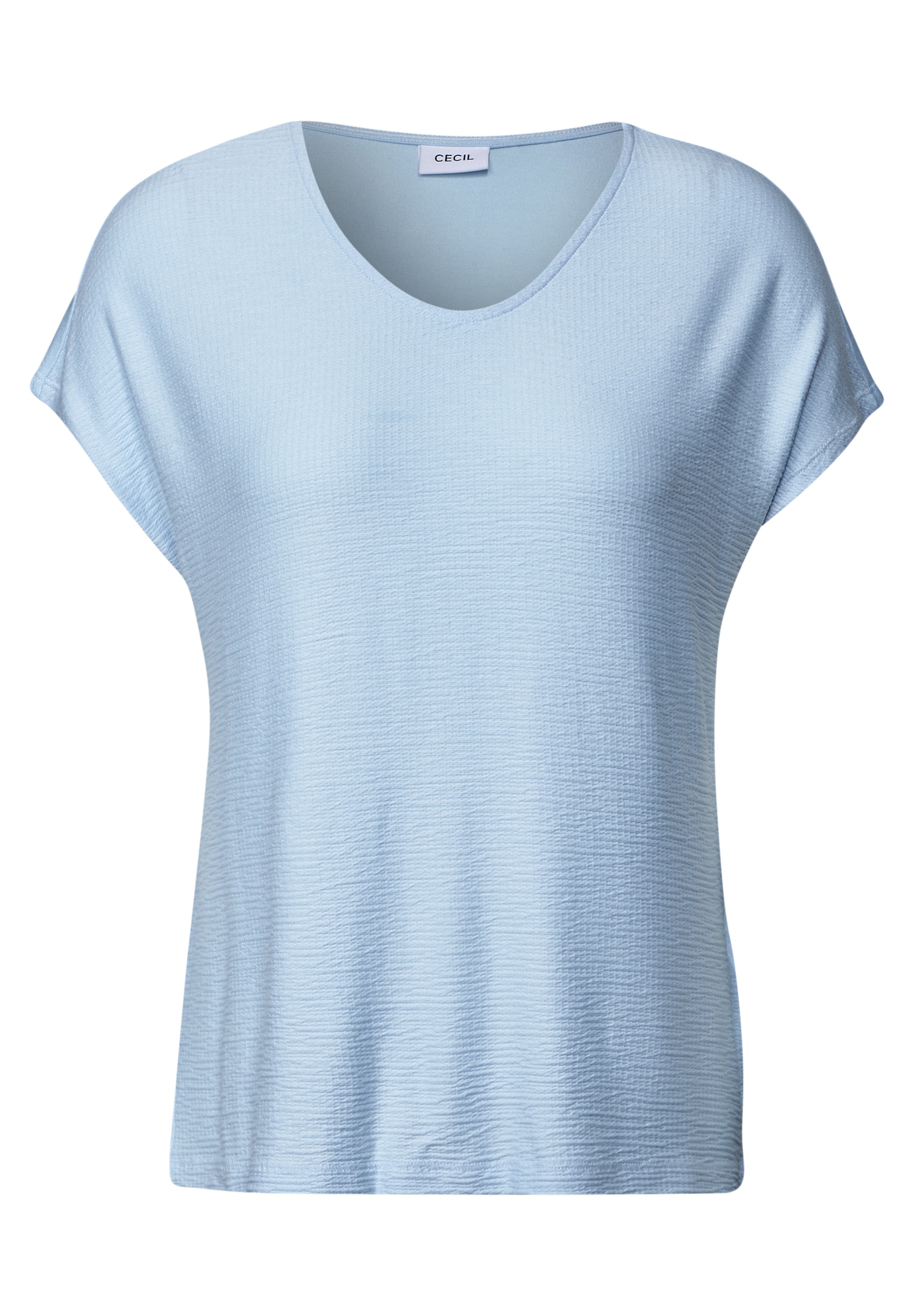 Cecil V-Shirt, aus softem Materialmix