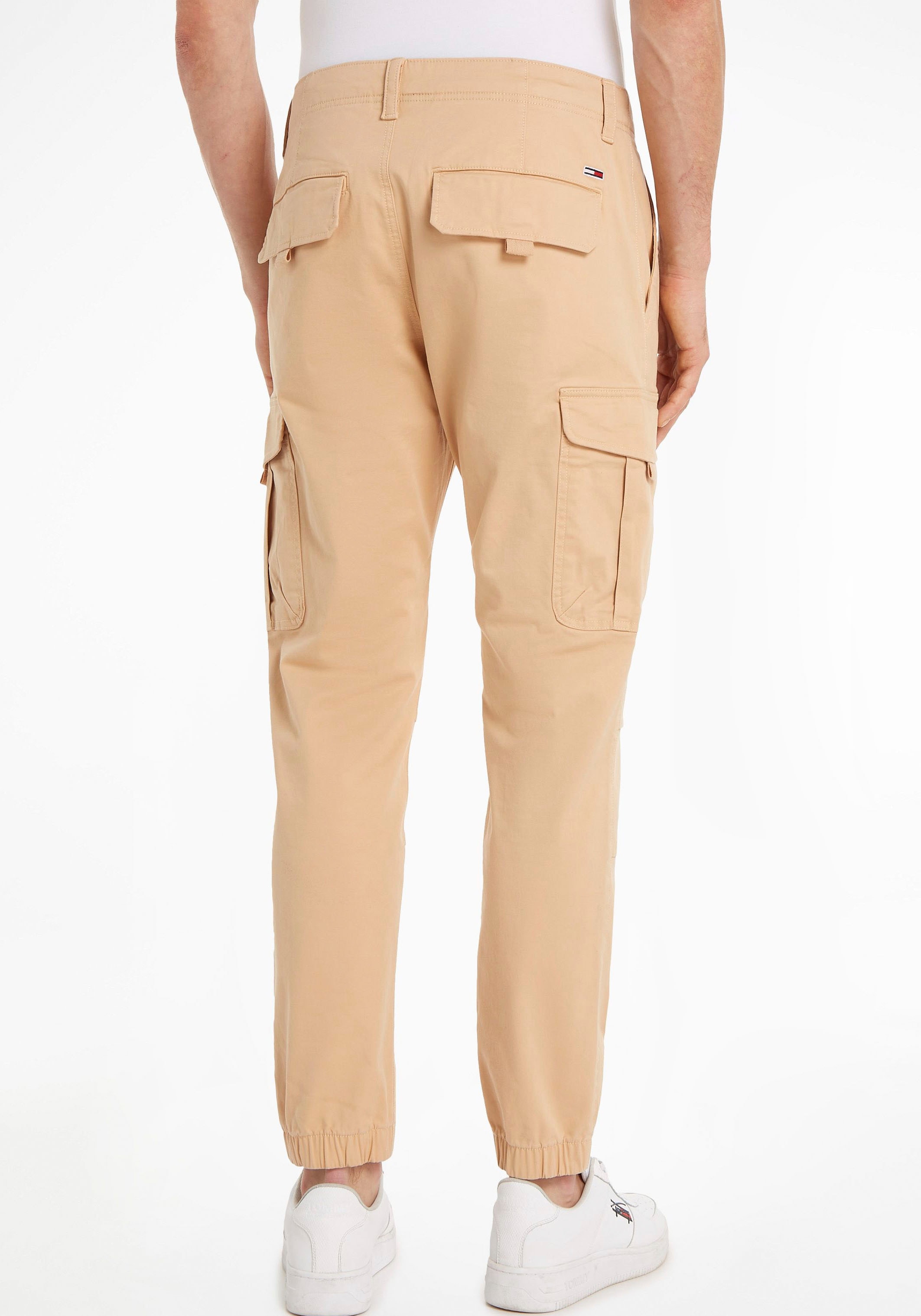 Tommy Jeans Cargohose »TJM ETHAN WASHED TWILL CARGO«, mit Bindebändern