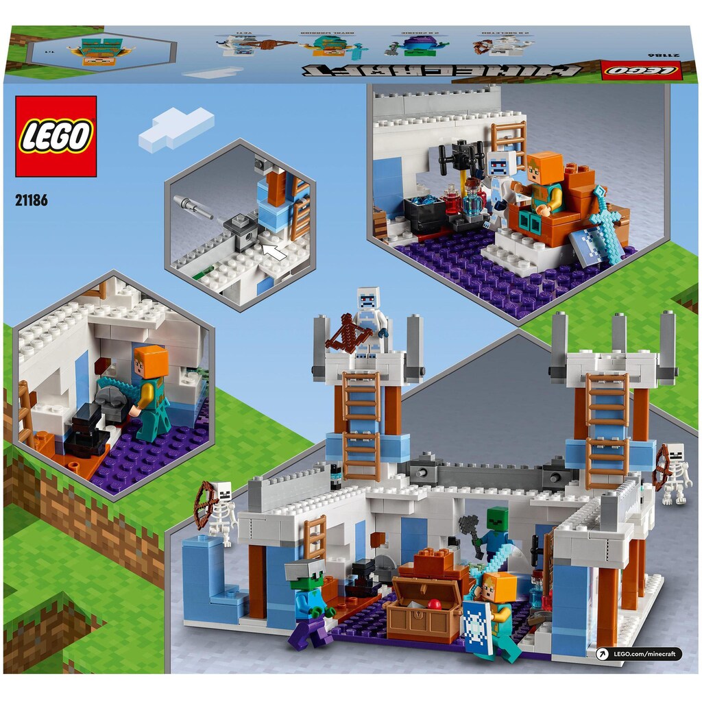 LEGO® Konstruktionsspielsteine »Der Eispalast (21186), LEGO® Minecraft«, (499 St.)