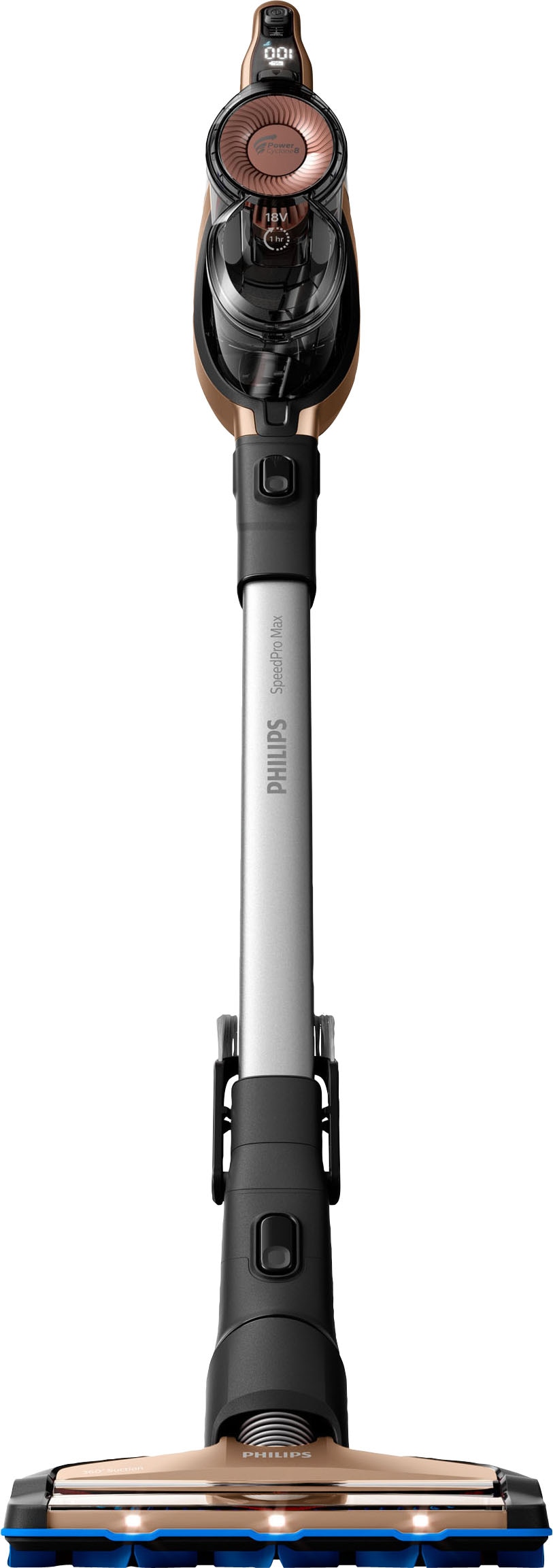 Philips Akku-Stielstaubsauger »XC7041/01 SpeedPro Max«, mit 65 Minuten Laufzeit, Turbomodus und 360°-Saugdüse