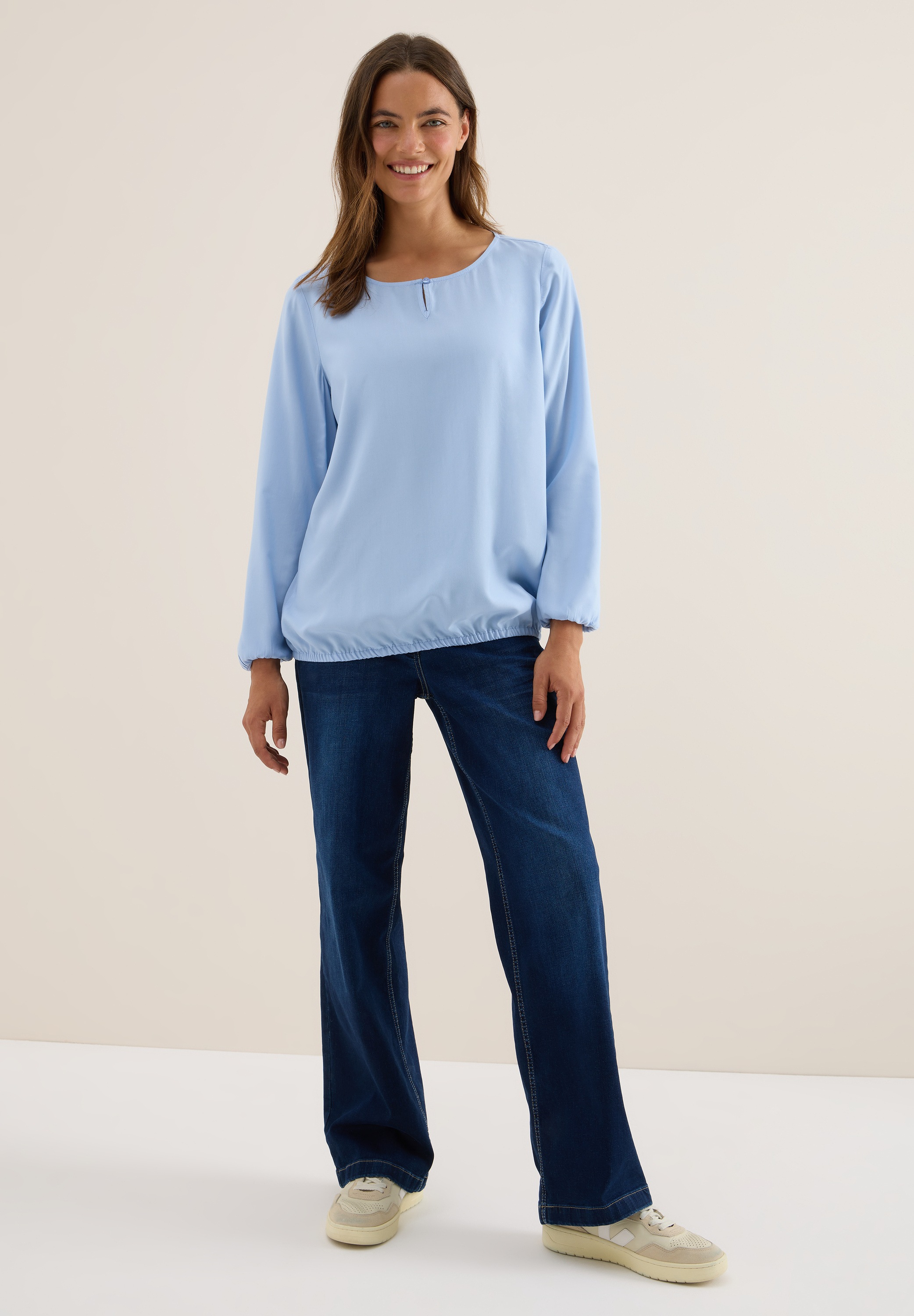 Thumbnail - Cecil Langarmbluse aus softer Viskose