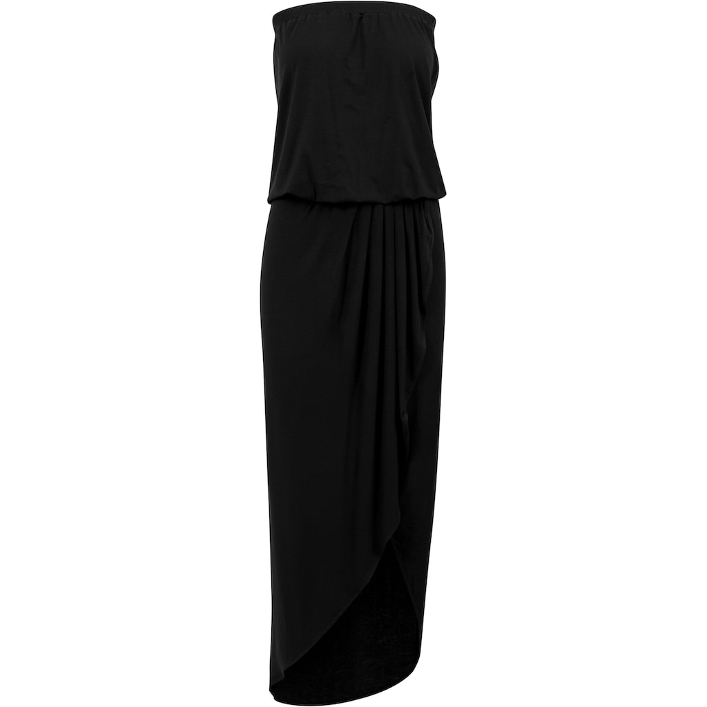 URBAN CLASSICS Shirtkleid »Urban Classics Damen Ladies Viscose Bandeau Dress«, (1 tlg.)