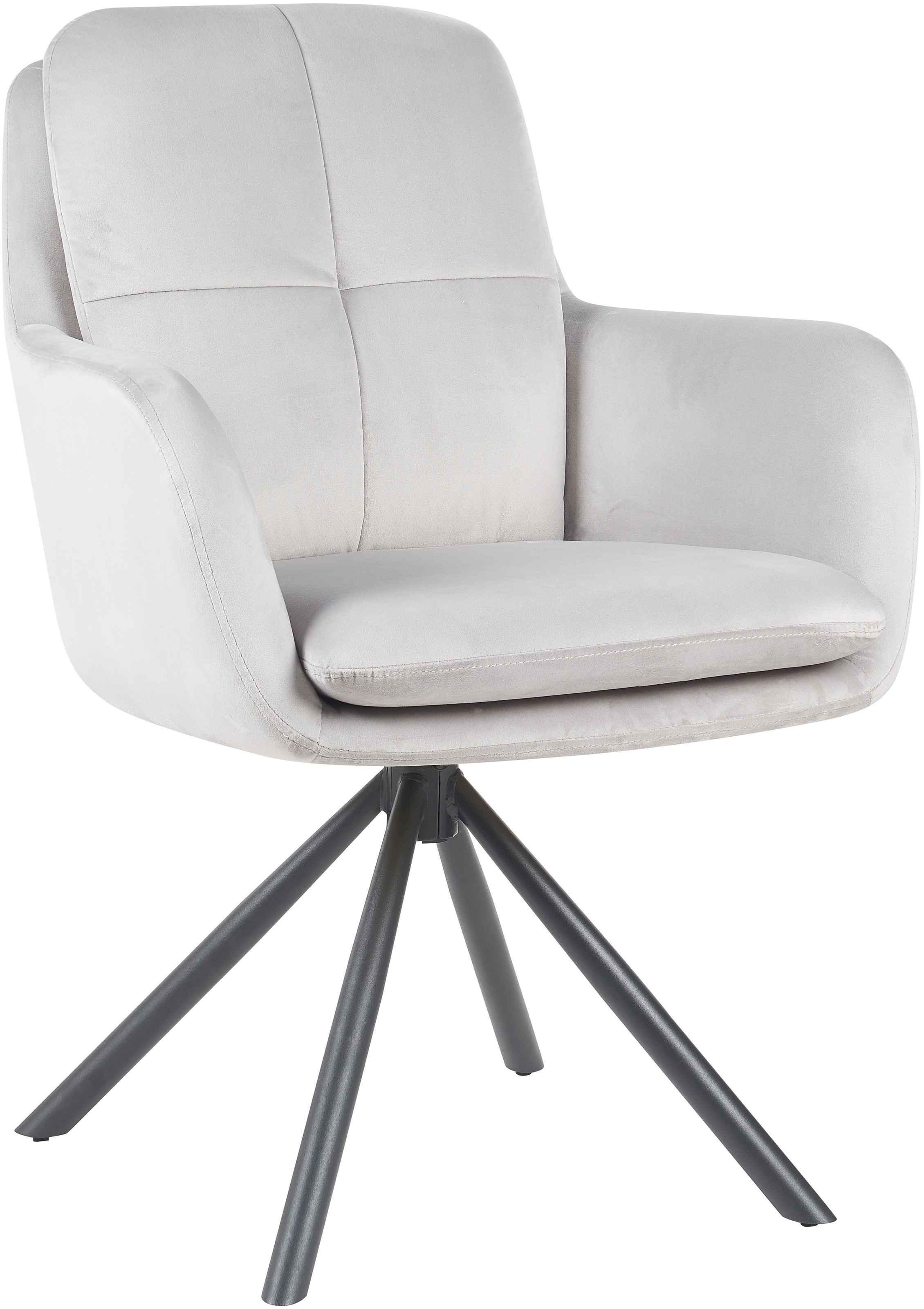 HELA Armlehnstuhl "PARMA" (Set) 2 Stk.2er Pack, 360 drehbar, 4-Fuß, Kisseno günstig online kaufen