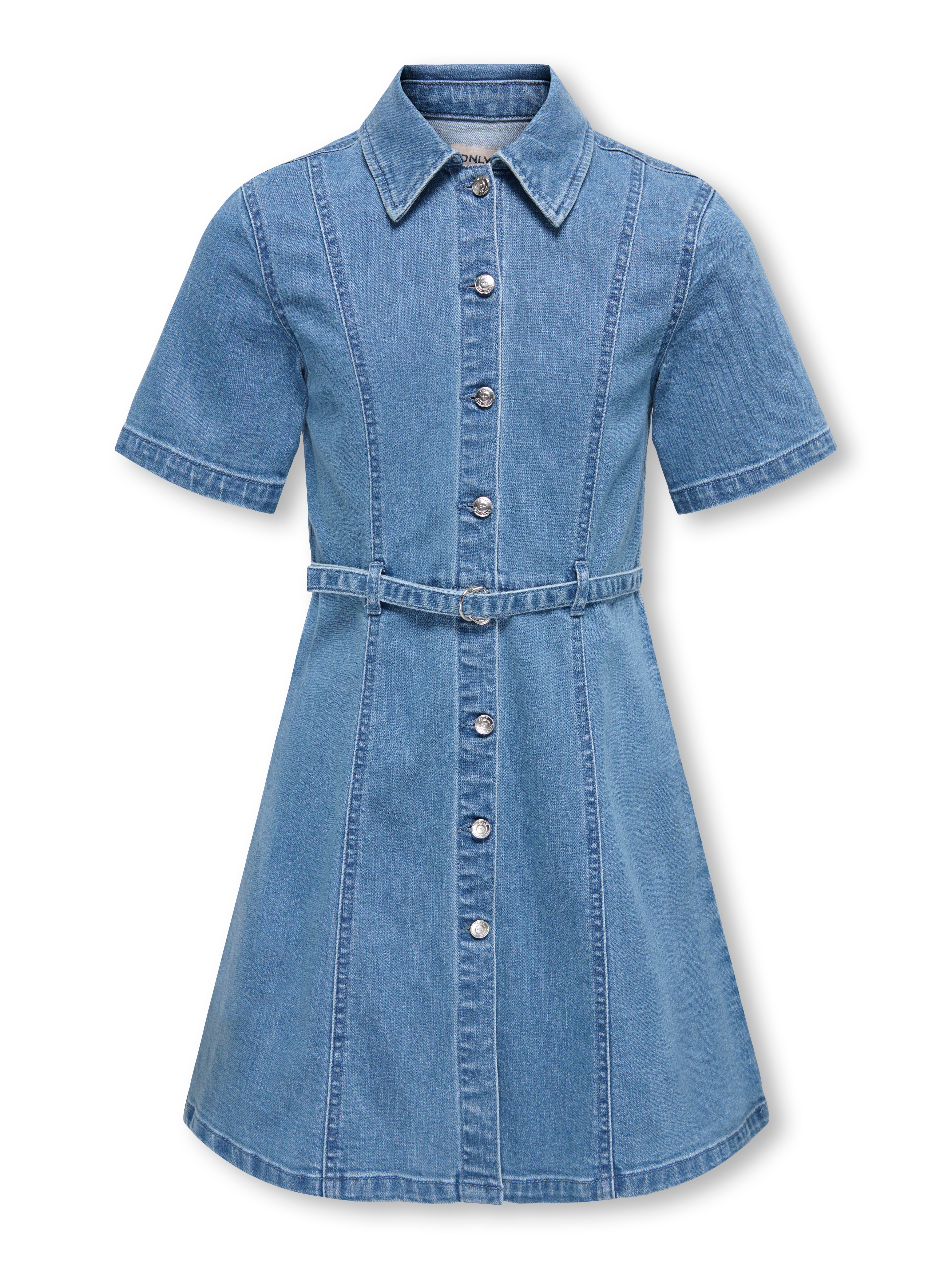 KIDS ONLY Jeanskleid "KOGNOA SS BELTED DNM DRESS YOR" mit abnehmbarem Gürtel