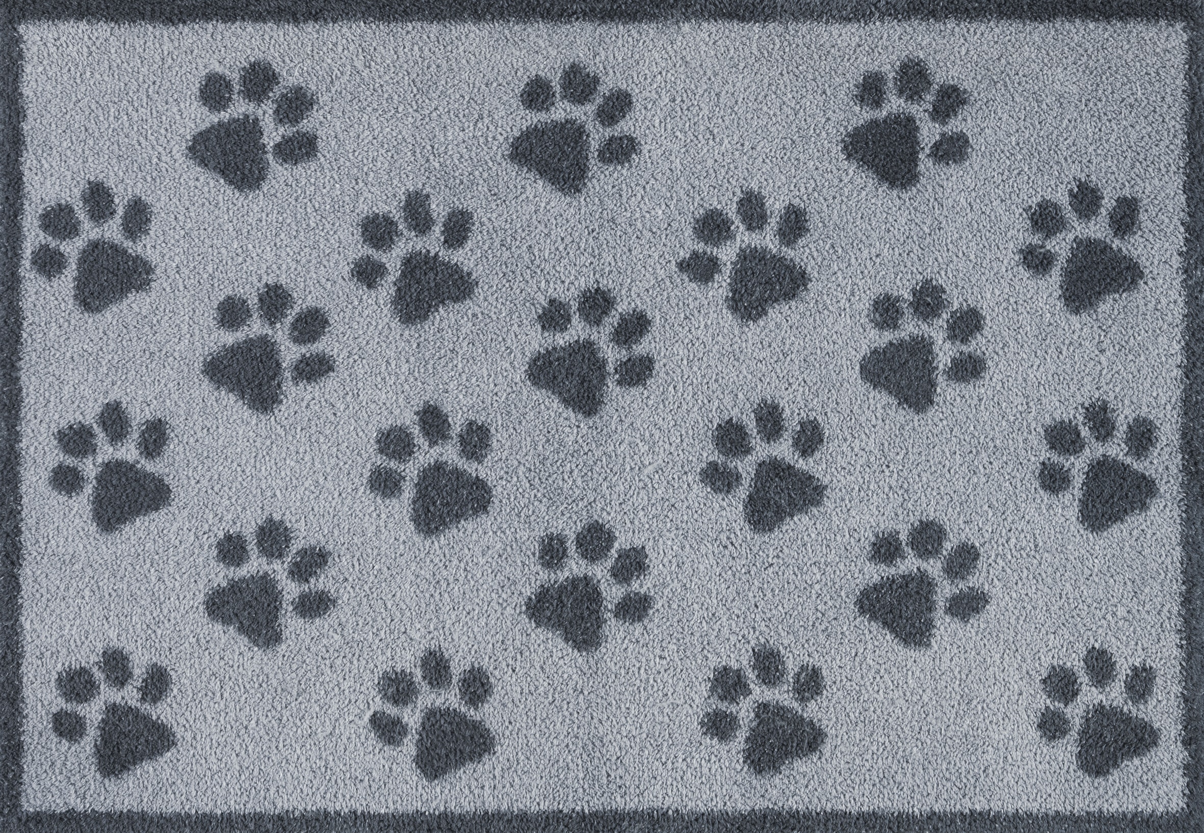 Turtle Mat Fußmatte "Paws Grey" rechteckig 9 mm Höhe günstig online kaufen