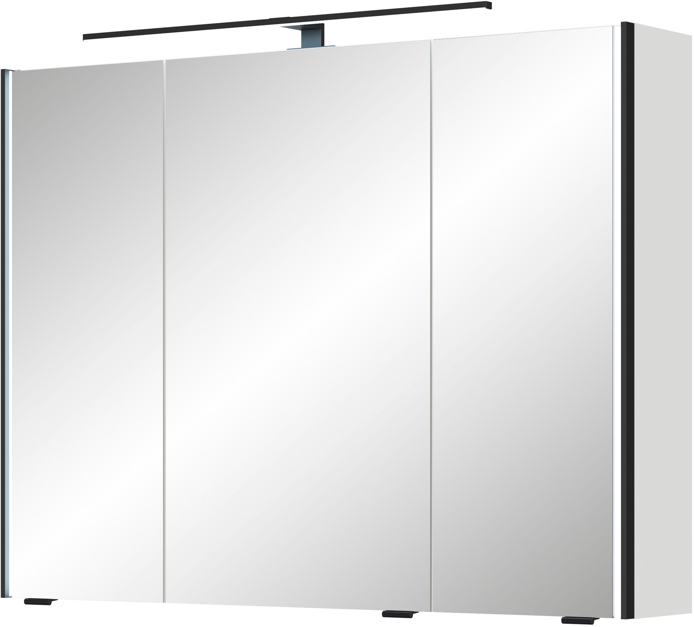 Saphir Spiegelschrank "Serie 7045 Badezimmer-Spiegelschrank inkl. LED-Beleuchtung, 3 Türen", Badschrank 93,2 cm breit, i