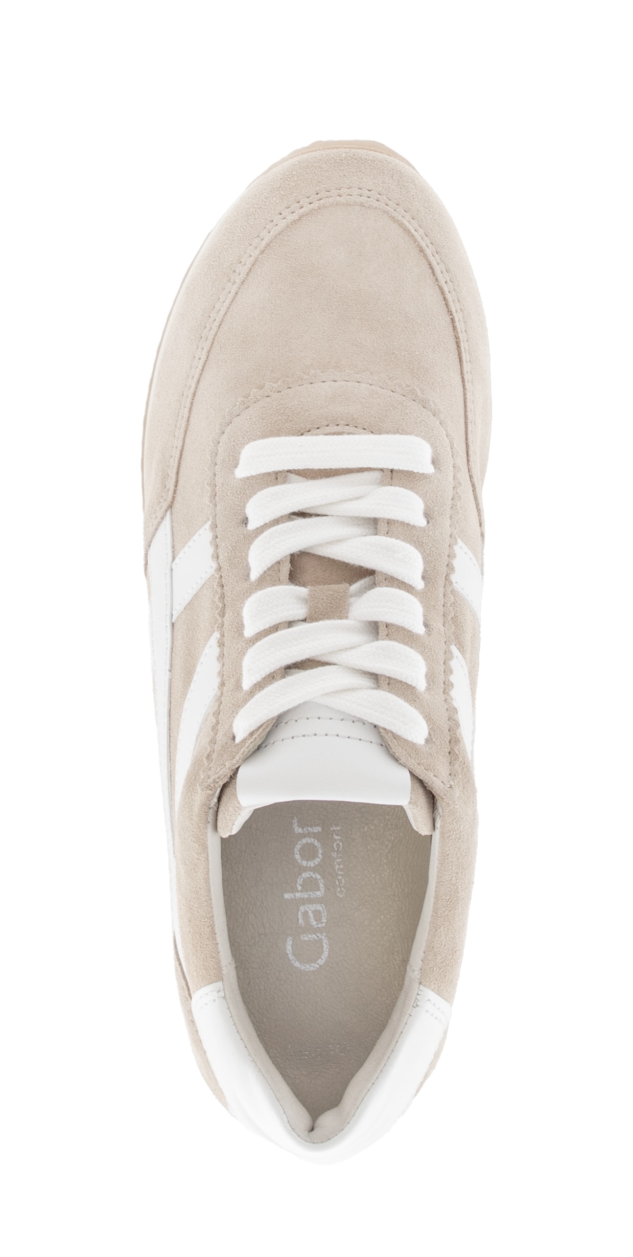 Gabor Keilsneaker »Davos«  , Freizeitschuh, Komfortschuh, Schnürschuh mit Kontrastbesatz, H-Weite