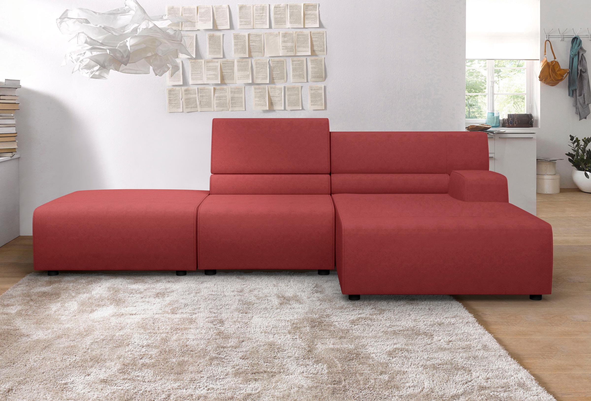 Egoitaliano Ecksofa "Babouche, Designsofa mit außergewöhnlichem Sitzkomfort zum Wohlfühlen"