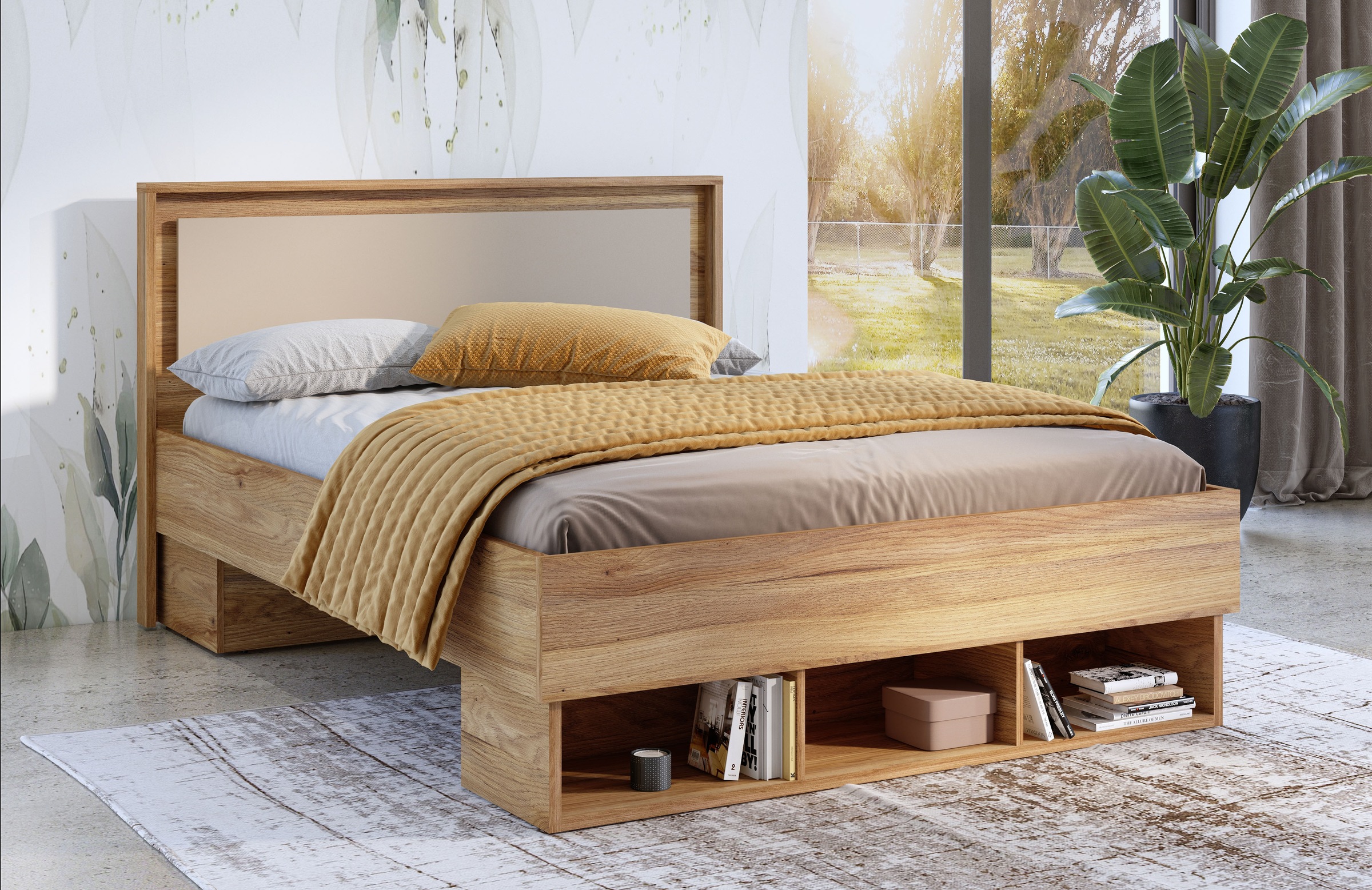 INOSIGN Bettgestell "Wharton, 140, 160 oder 180cm Breite, Made in Europe", günstig online kaufen