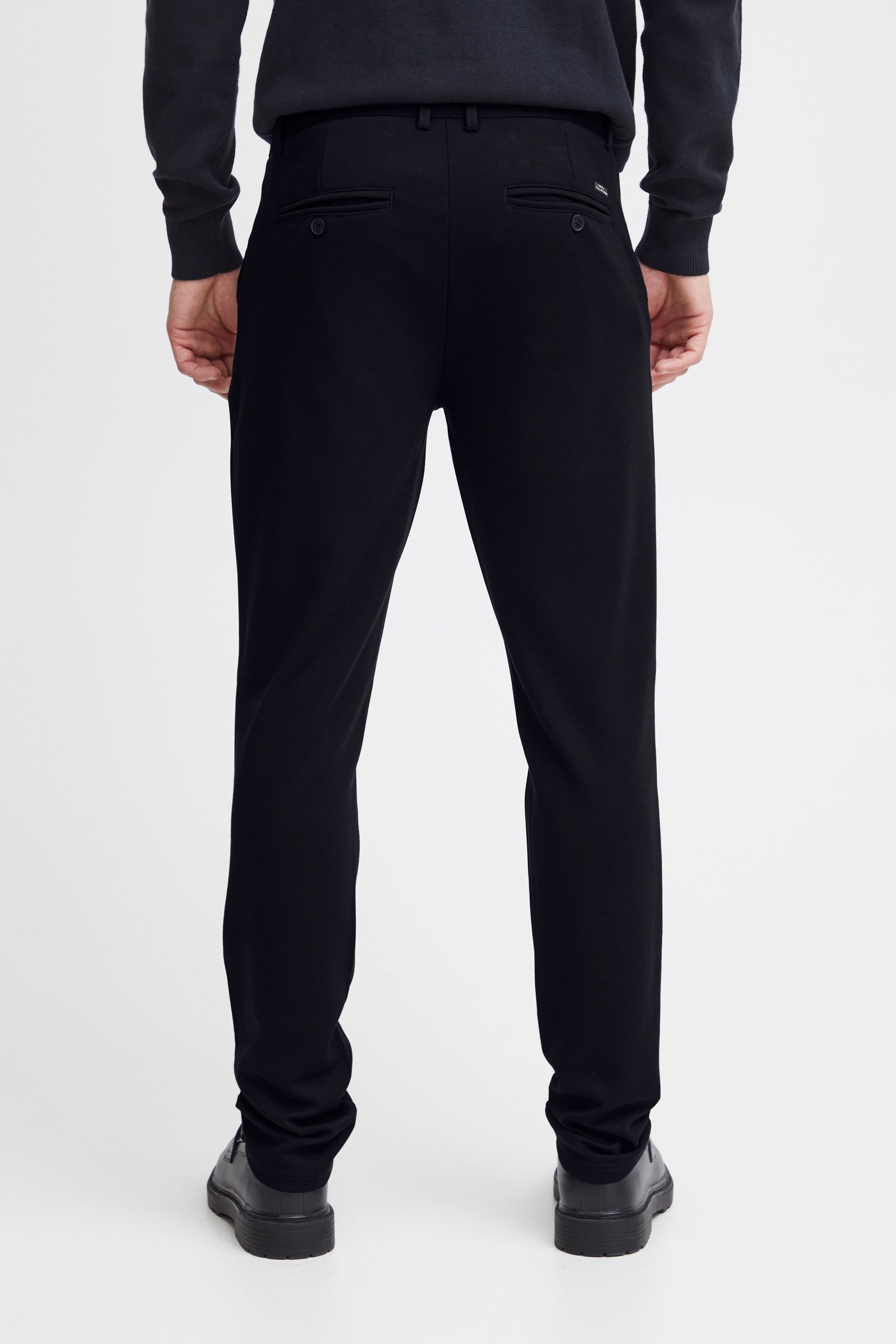 Chinohose BLEND "BHLangford", Herren, Gr. 40, Länge 34, schwarz, 64% Viskose, 31% Polyester, 5% Elasthan, unifarben, normal lang, Hosen Chinohose, Stilvolle Anzugshose mit Eingrifftaschen 6