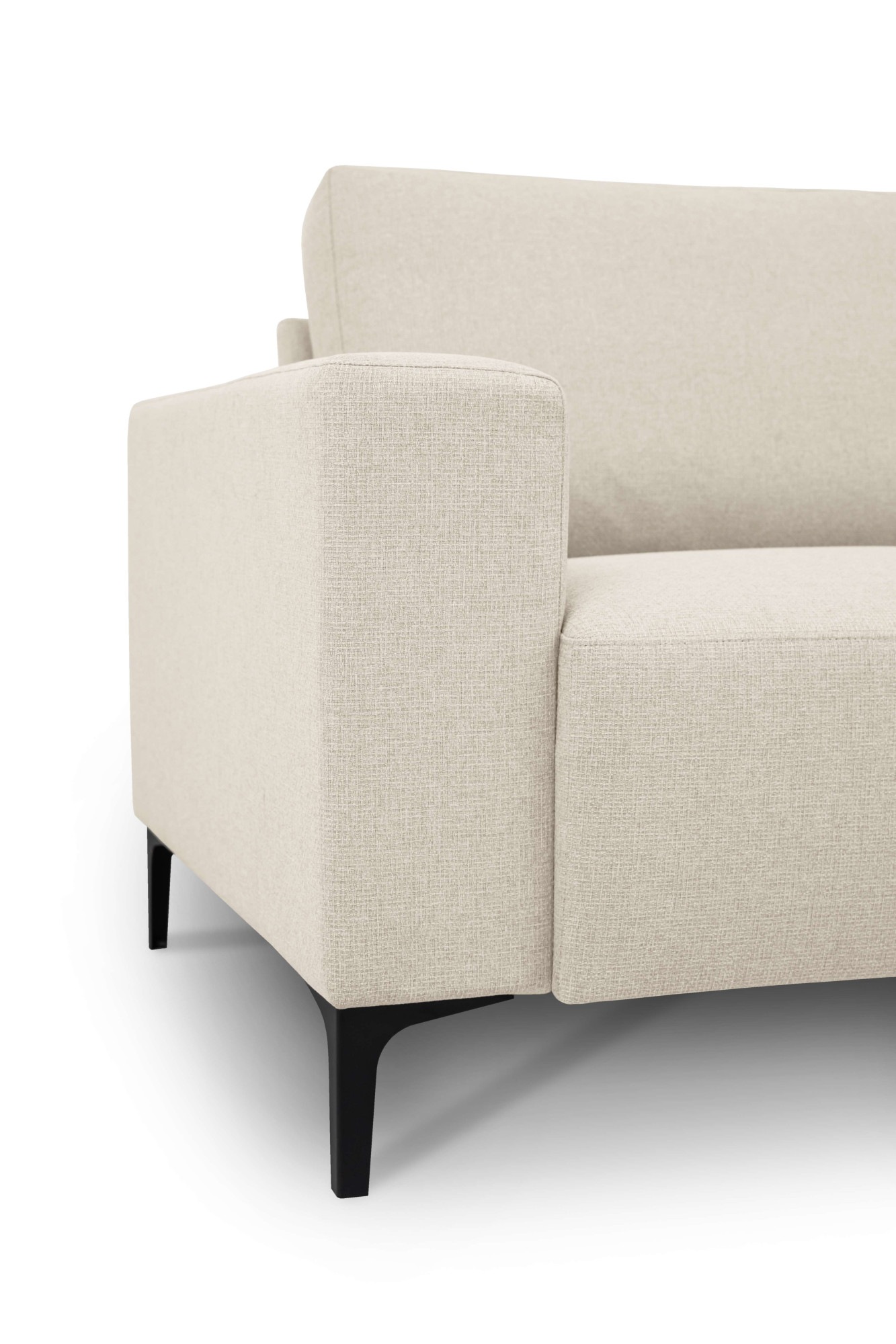 Home affaire Ecksofa »Tournon, L-Form, Breite 256 cm, Webstoff, Chenille«, Designsofa im nordischen Stil, Wellenunterfederung, Metallfüße