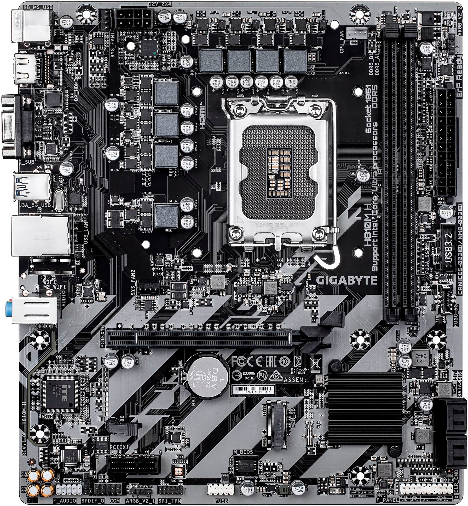 Gigabyte Mainboard »H810M H«