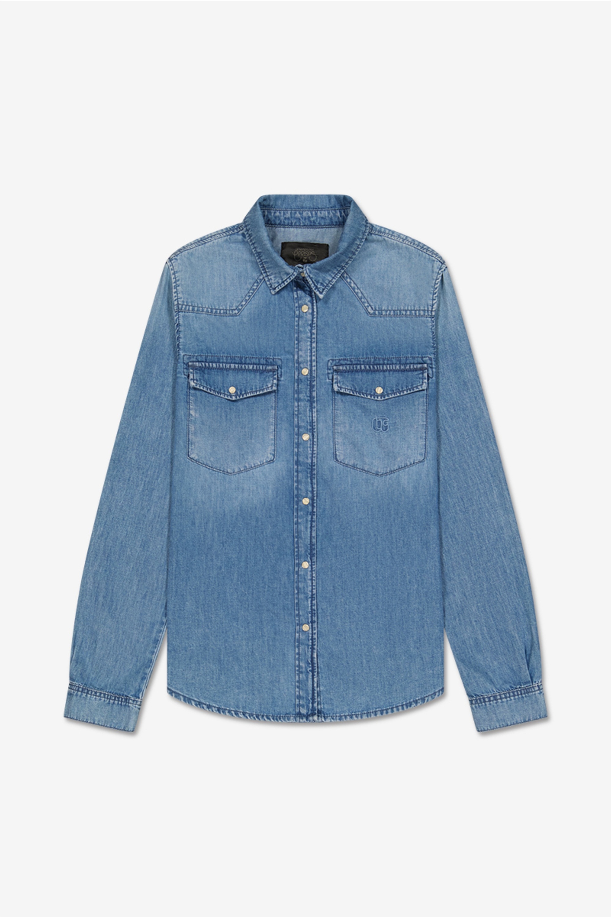 Le Temps Des Cerises Jeanshemd »BARBARA« 1 tlg. im klassischen Design