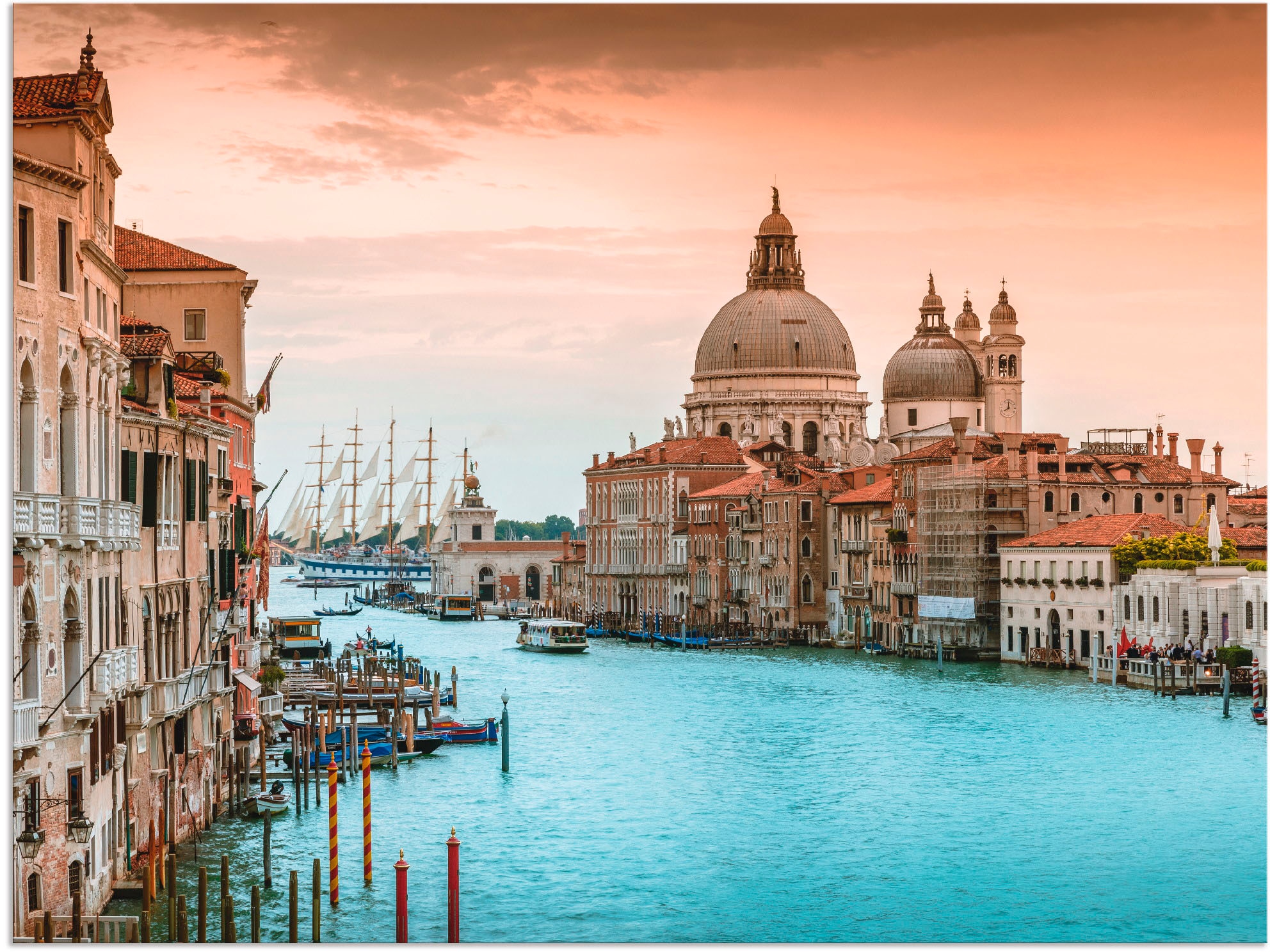 Artland Wandbild "Venedig Canal Grande I", Italien, (1 St.), als Alubild, Outdoorbild, Leinwandbild, Poster, Wandaufkleb