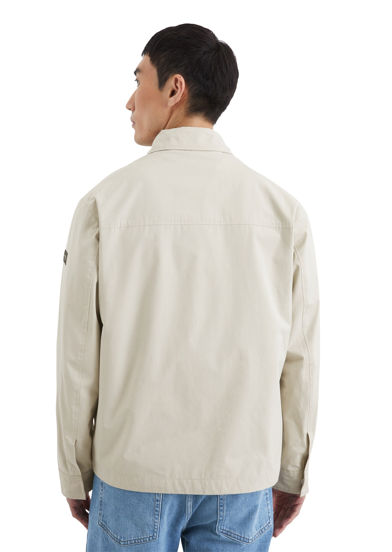Marc O'Polo Outdoorjacke »aus wasserabweisendem Materialmix«, ohne Kapuze
