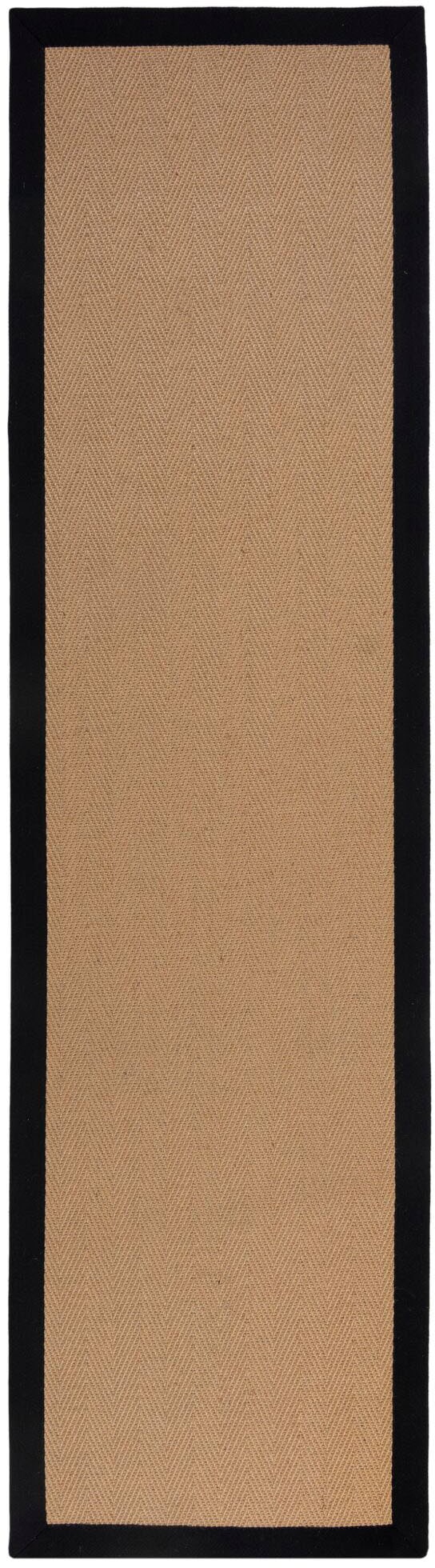 FLAIR RUGS Läufer "Kira mit Fischgrätmuster, aus Jute" rechteckig 3 mm Höhe
