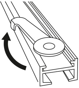 SCHÖNER WOHNEN LAMINAT Deckenträger für Gardinenstangen, (2 St.), Serie Einzelprogramm Matteo rechteckig