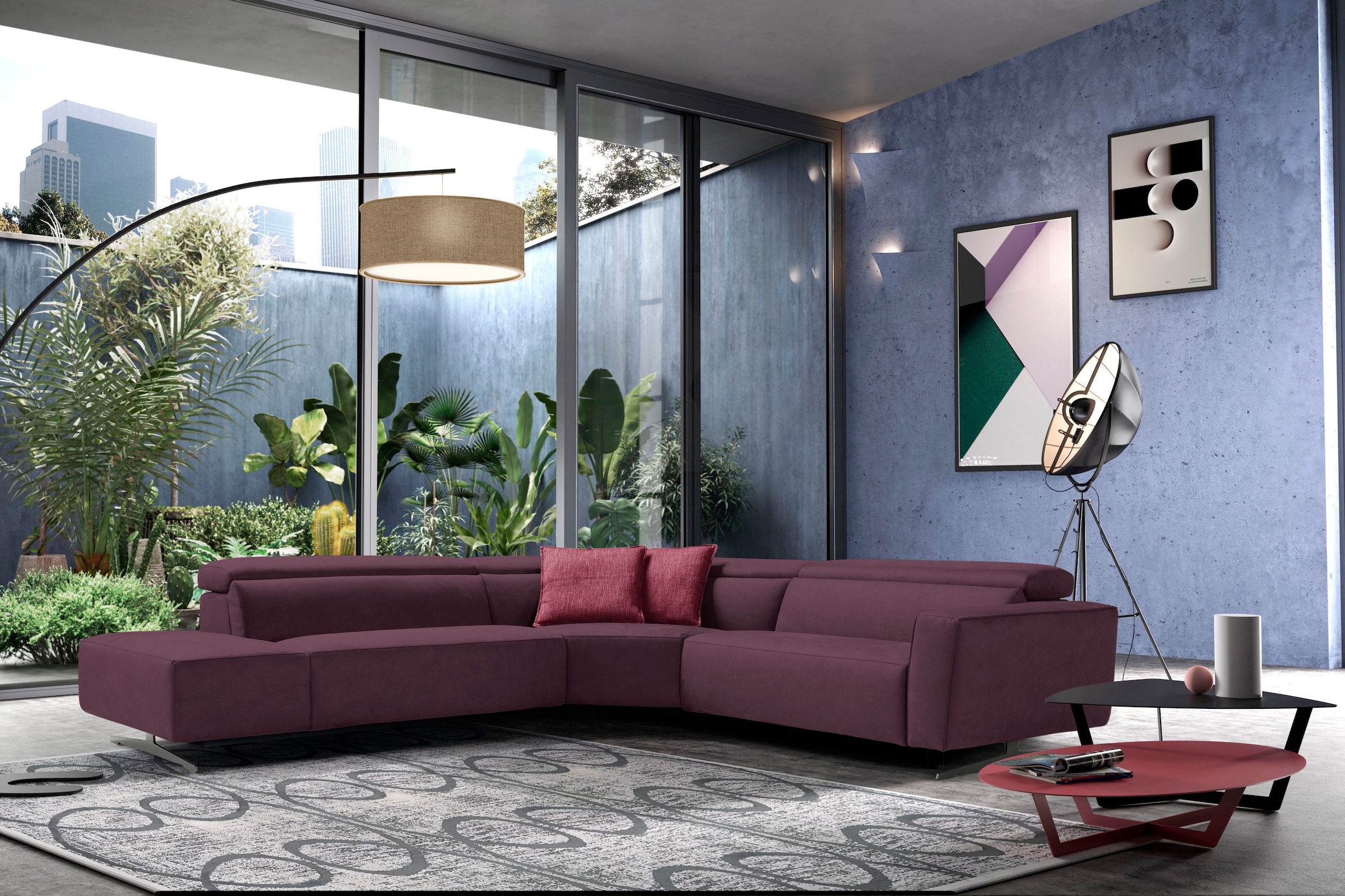Egoitaliano Ecksofa "Stefanie-e, Designsofa der Extraklasse, bequem mit hoh günstig online kaufen