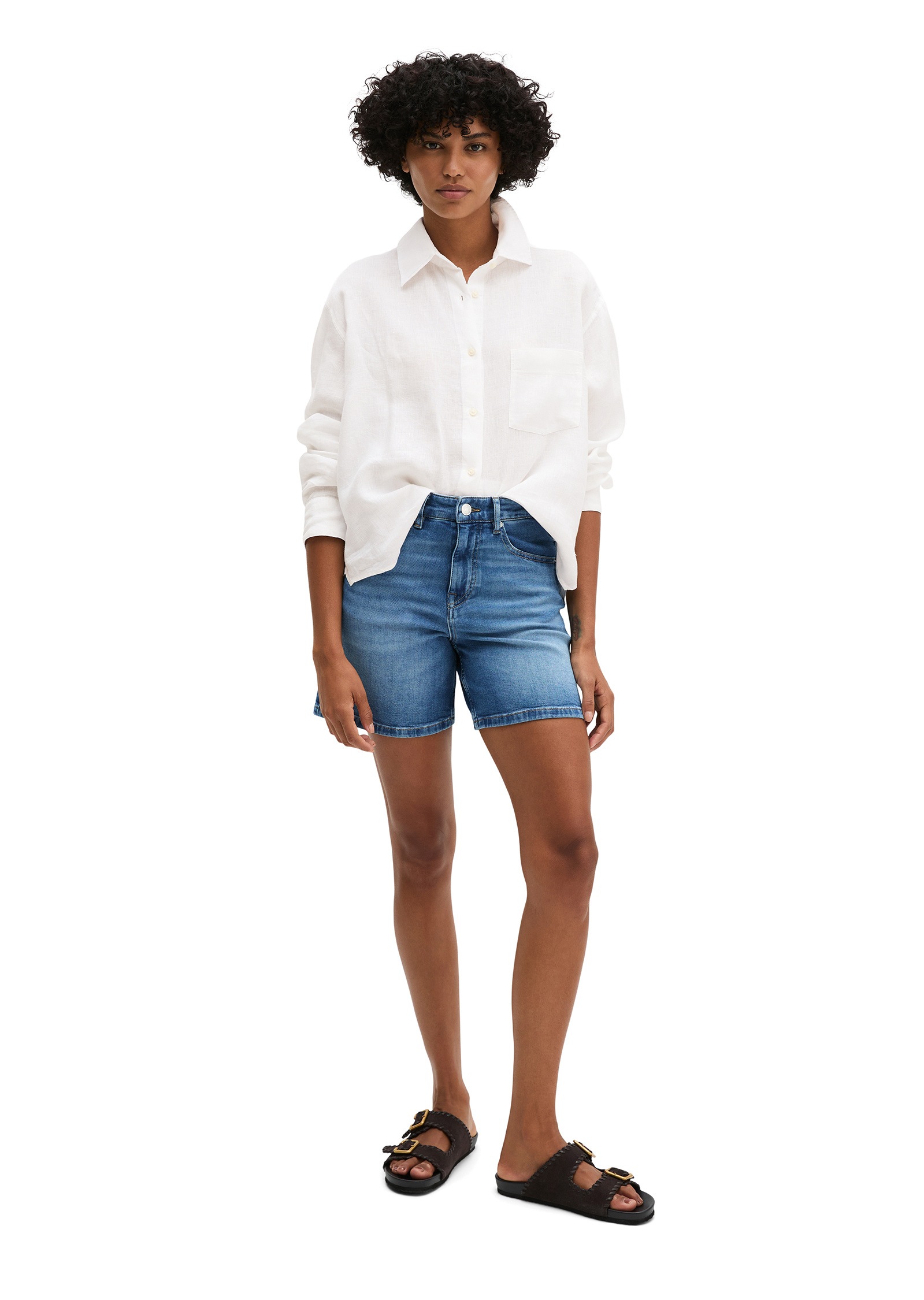 Marc O'Polo Shorts »aus weichem Organic Cotton-Lyocell-Stretch«