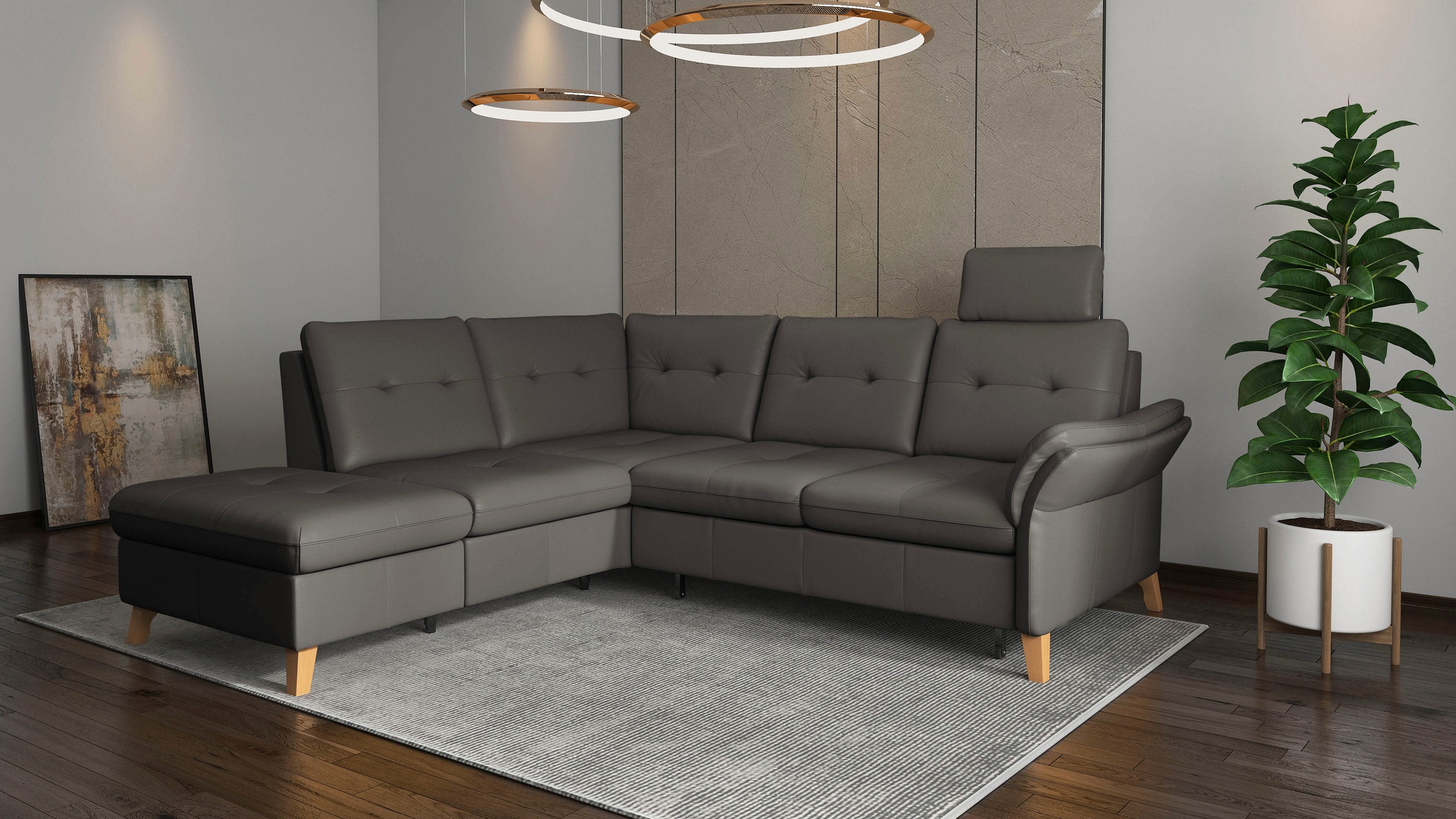 sit&more Ecksofa "Göteborg" inkl. Sitztiefenverstellung, wahlweise mit Bett günstig online kaufen