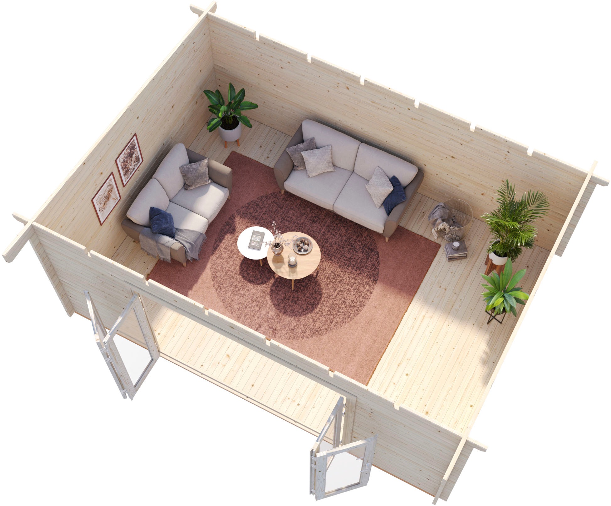 Palmako Gartenhaus »Lea Bifold« verschiedene Farben