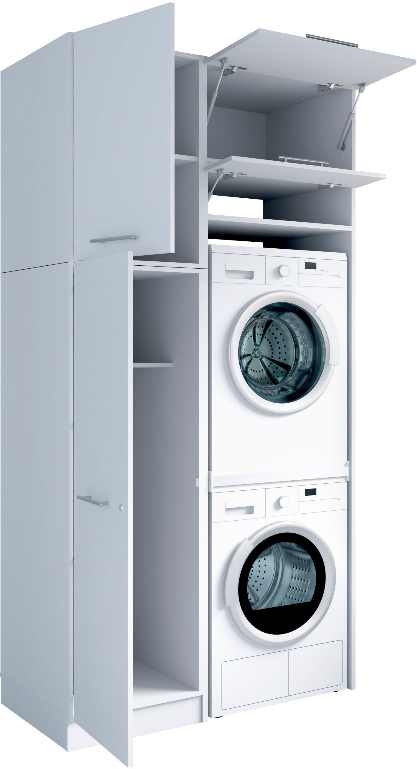 Laundreezy Mehrzweckschrank-Set »Laundreezy, 4-tlg. Mehrzweckschrank-Set B/H/T 118/238/68 cm« 4 Stk. tlg.