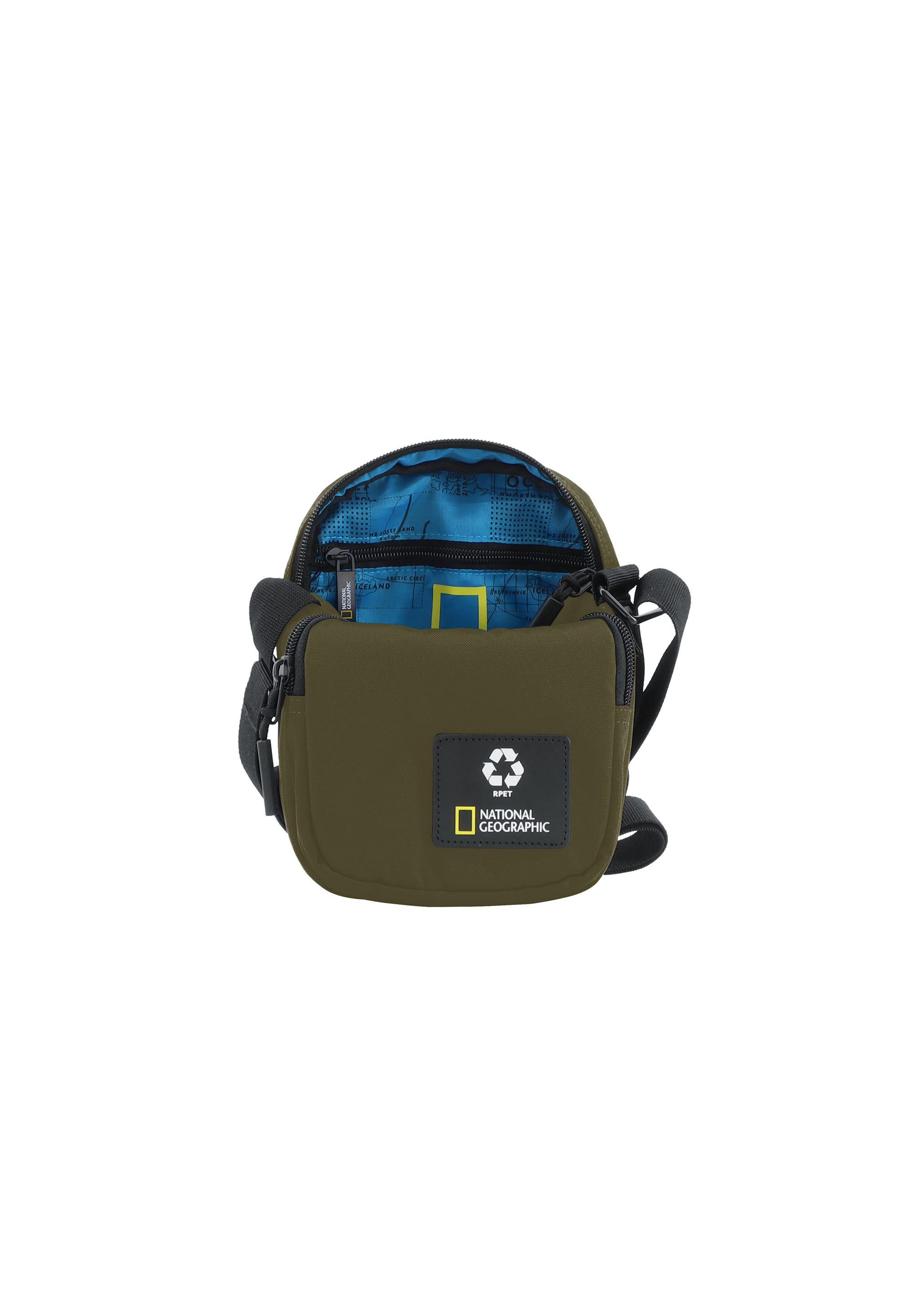 NATIONAL GEOGRAPHIC Schultertasche »OCEAN«, Hergestellt aus recycelten PET-Flaschen