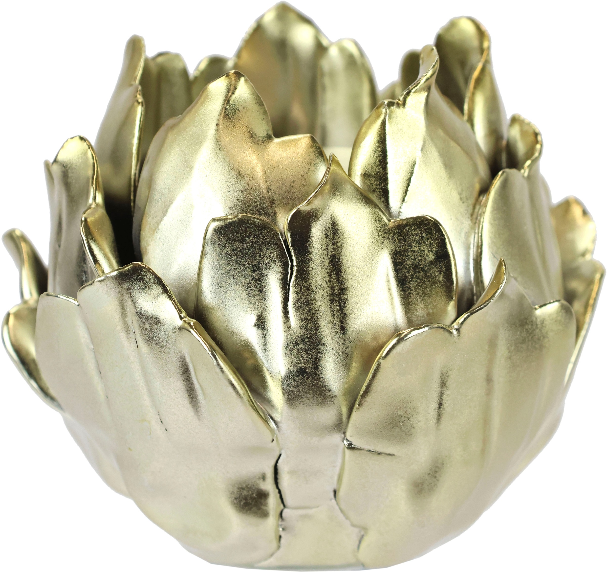 Thumbnail - I.GE.A. Kerzenhalter "Artischocke, Teelichthalter aus Keramik, Höhe ca. 9 cm" passend für eine Stumpenkerze oder Teelich...