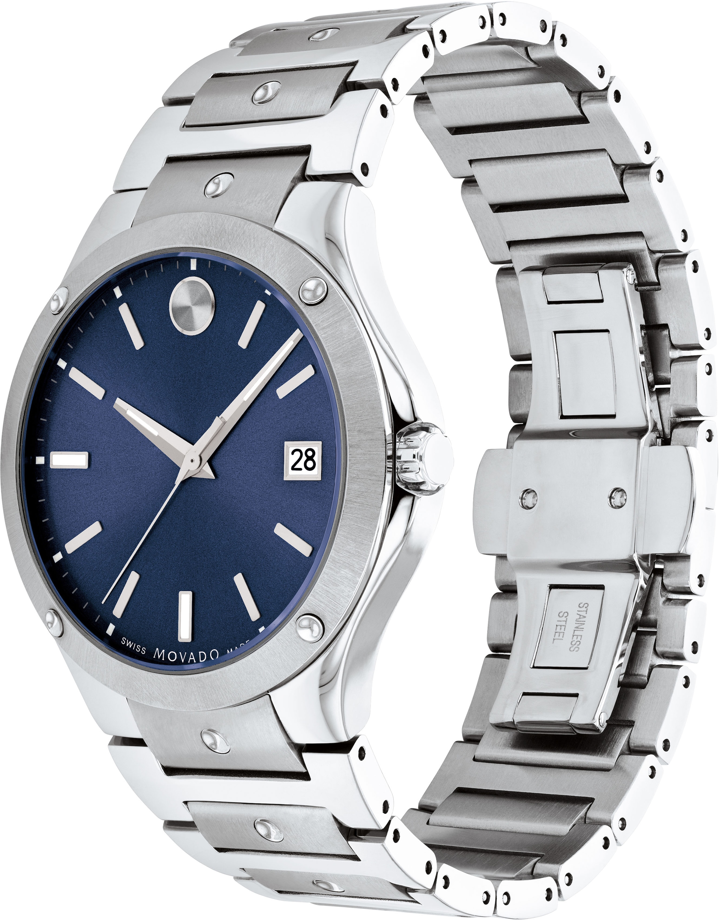 MOVADO Schweizer Uhr »SE, 0607513«, Quarzuhr, Armbanduhr, Herrenuhr, Swiss Made, Datum