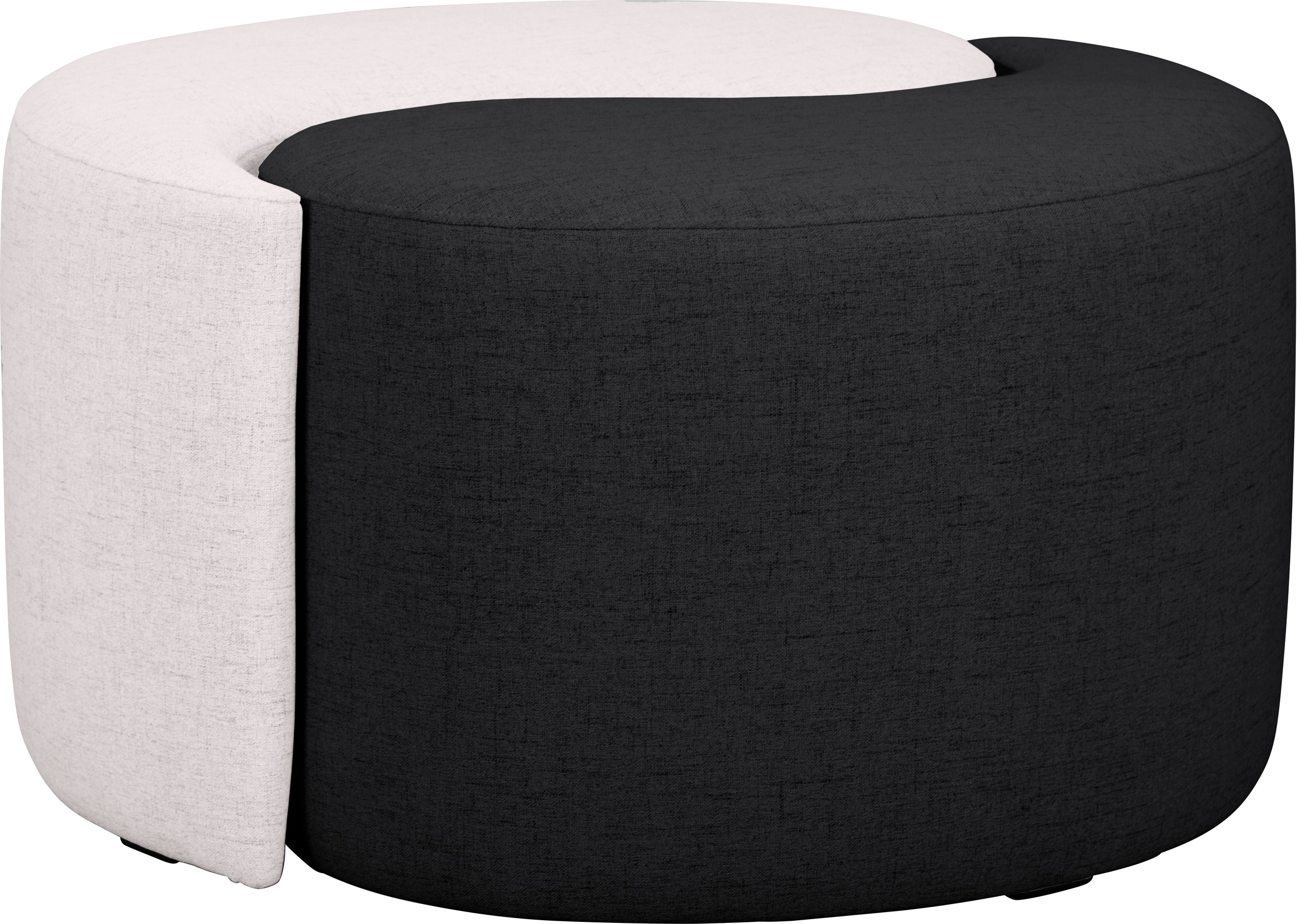 Guido Maria Kretschmer Home&Living Polsterhocker »Yin&Yang Durchmesser 82cm«, 2teilig, einzeln stellbar oder Yin-Yang-Optik