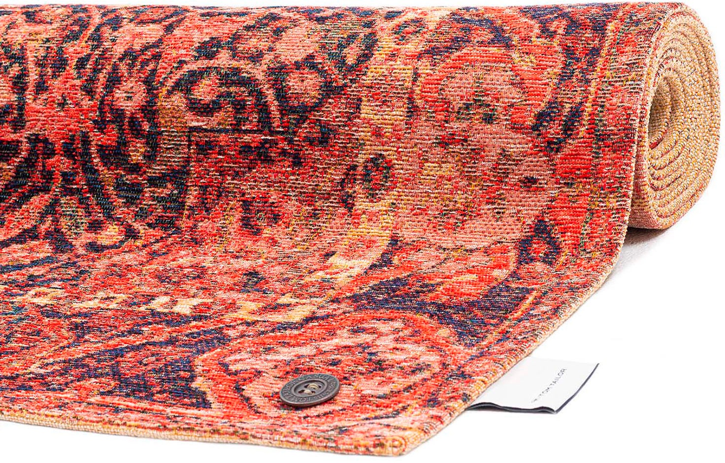 Tom Tailor Home Funky Orient Ghom Rug Red 75x290 3
