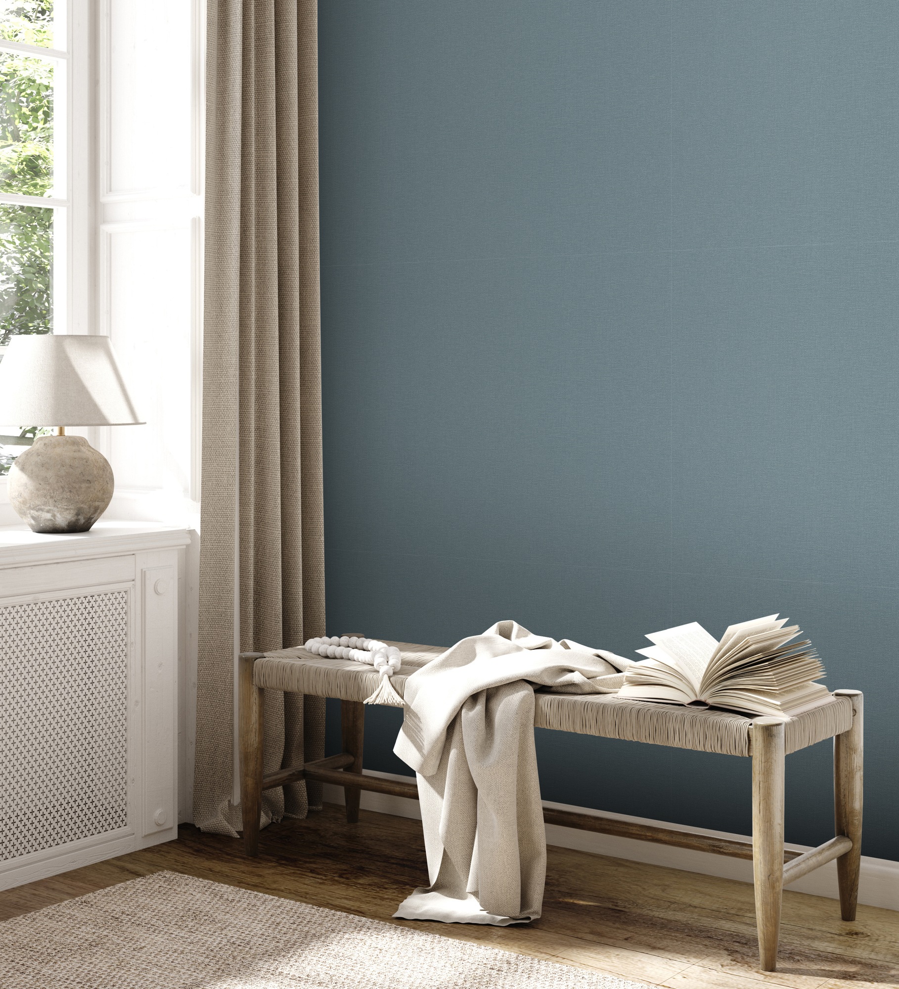 A.S. Création Vliestapete »Unitapete Ginko«, matt-gemustert-neutral, Tapete einfarbig Tapeten Wohnzimmer Schlafzimmer Küche modern Design