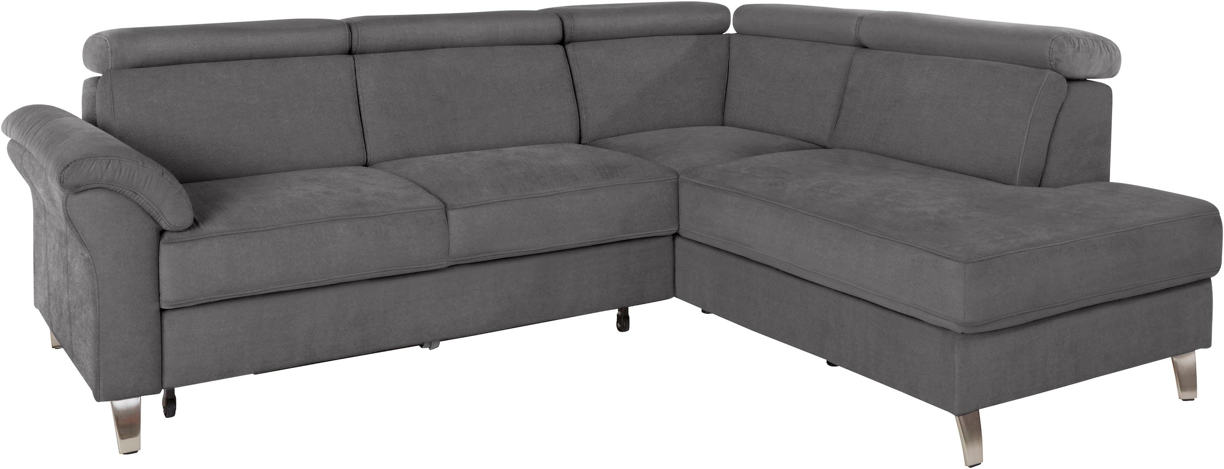sit&more Ecksofa "Arngast L-Form" inklusive Kopfteilverstellung und Federkern