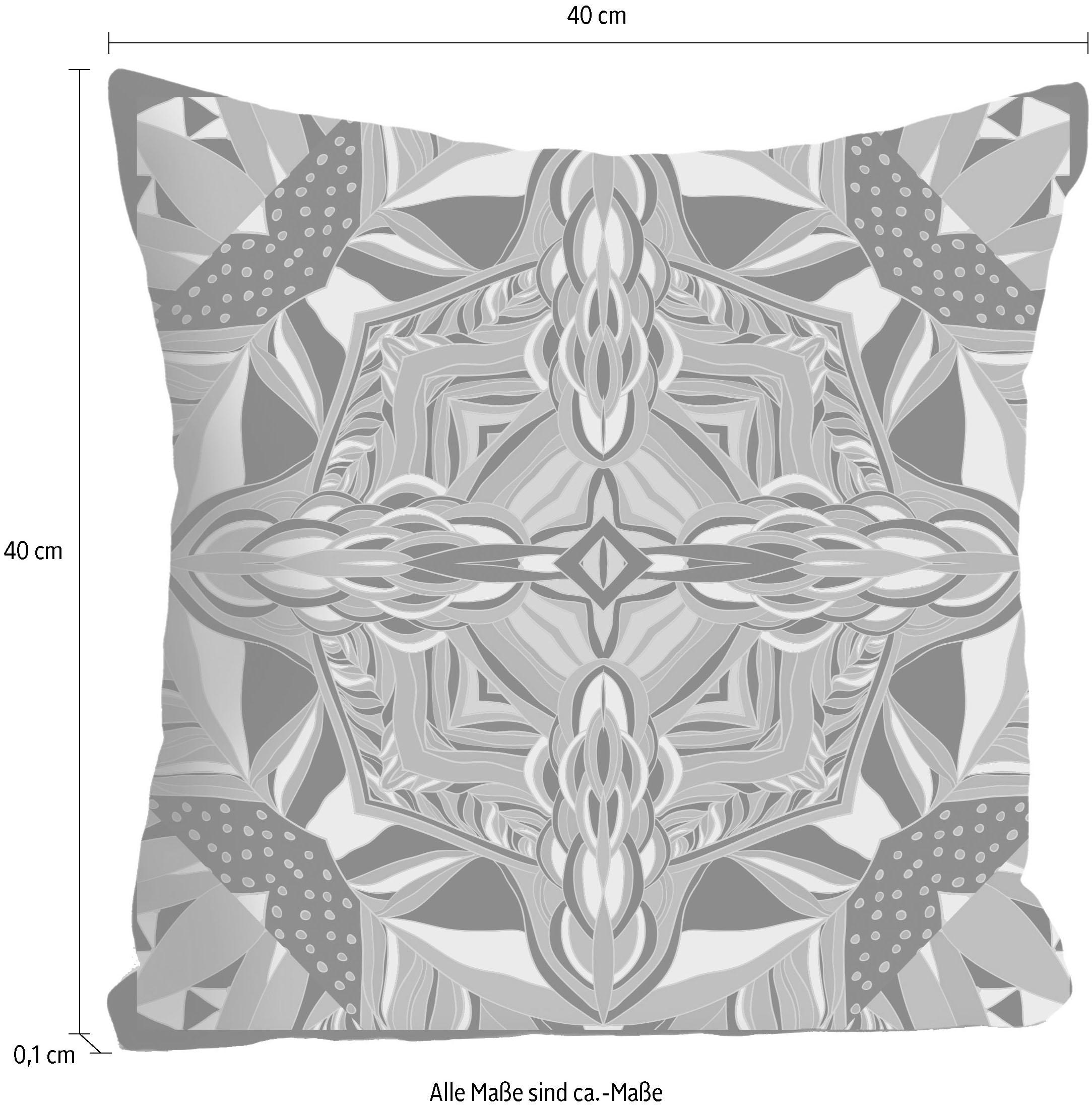 queence Dekokissen »»Ornament«,« Kissenhülle ohne Füllung, 1 Stück