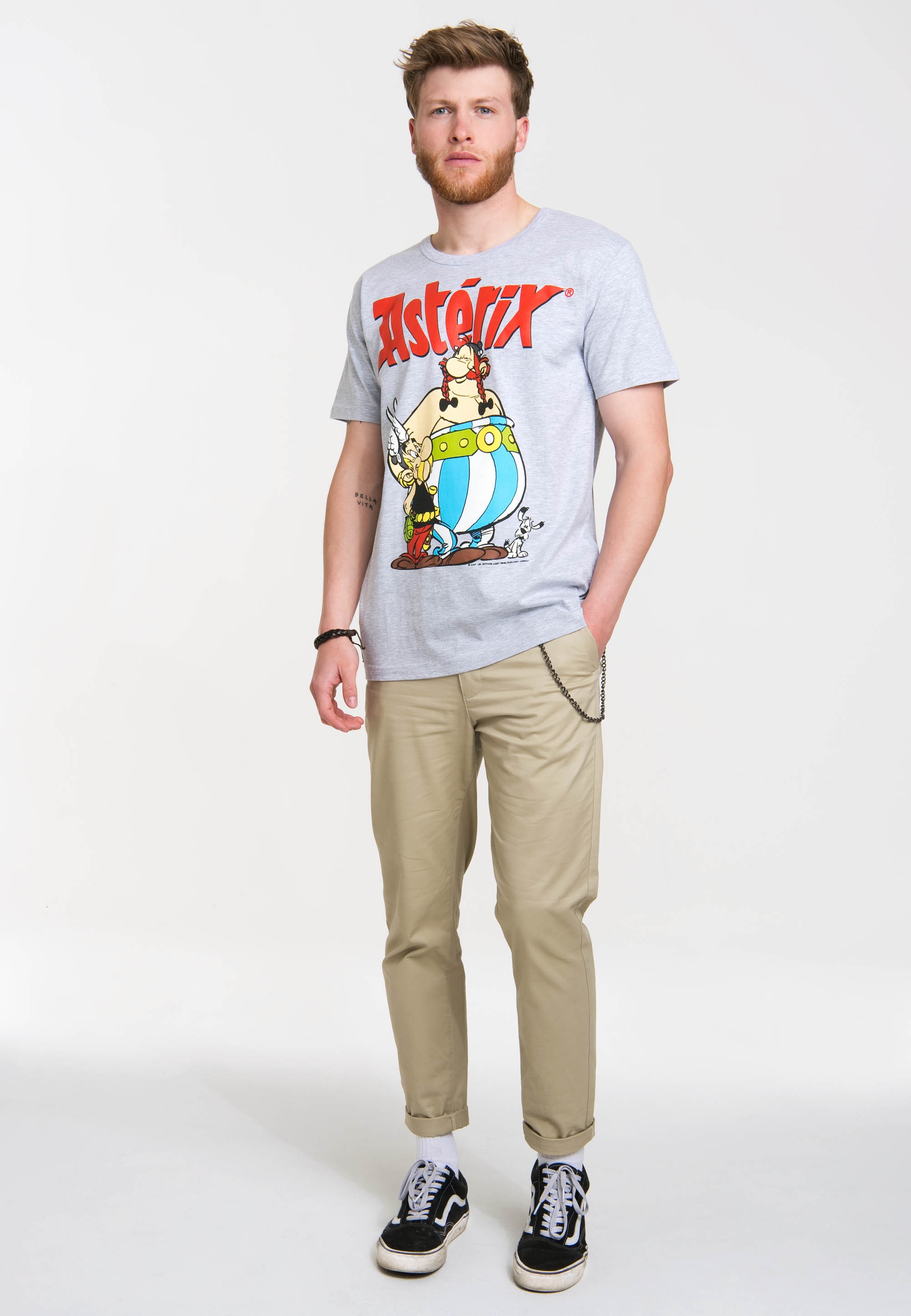 LOGOSHIRT T-Shirt "Asterix & Obelix", mit coolem Retro-Print günstig online kaufen