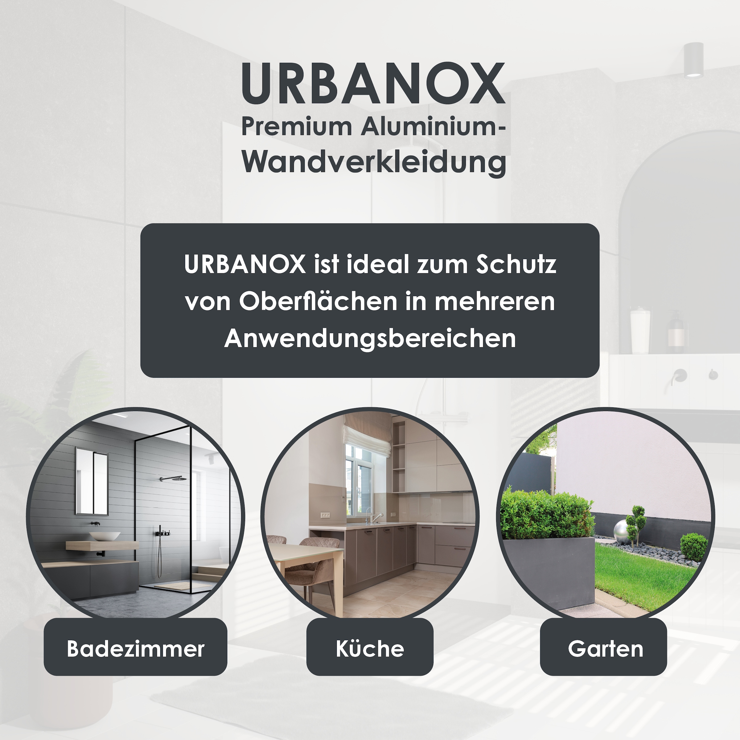 Marwell Duschrückwand »Urbanox«, (Set, 2 tlg.), Set bestehend aus: 1 Paneel 90 x 210 cm, 1 Paneel 120 x 210 cm
