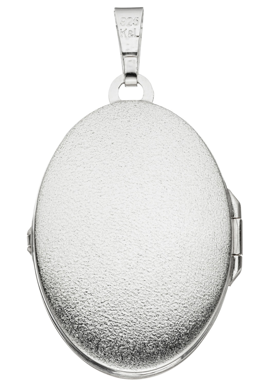JOBO Medallionanhänger »Anhänger Medaillon oval 31 mm«, 925 Silber für 2 Fotos