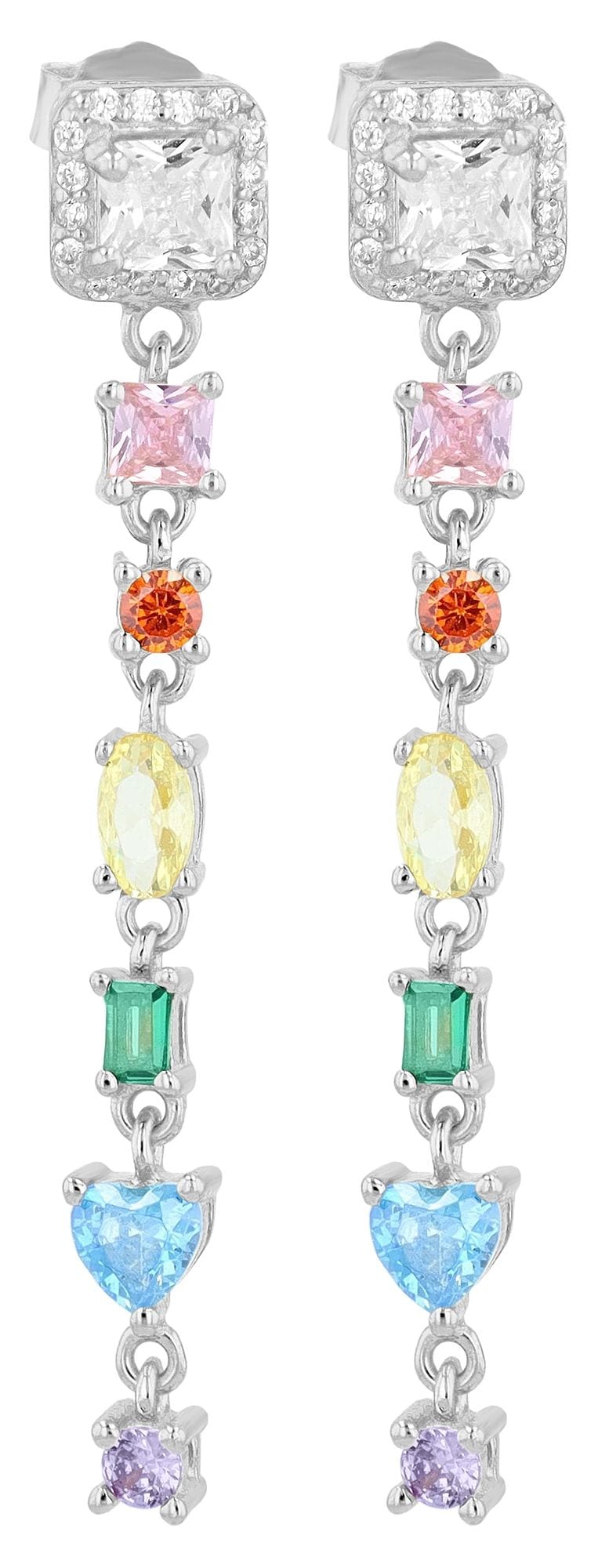 Adelia´s Paar Ohrhänger "Damen Ohrringe – Ohrstecker aus 925 Silber mit Zir günstig online kaufen