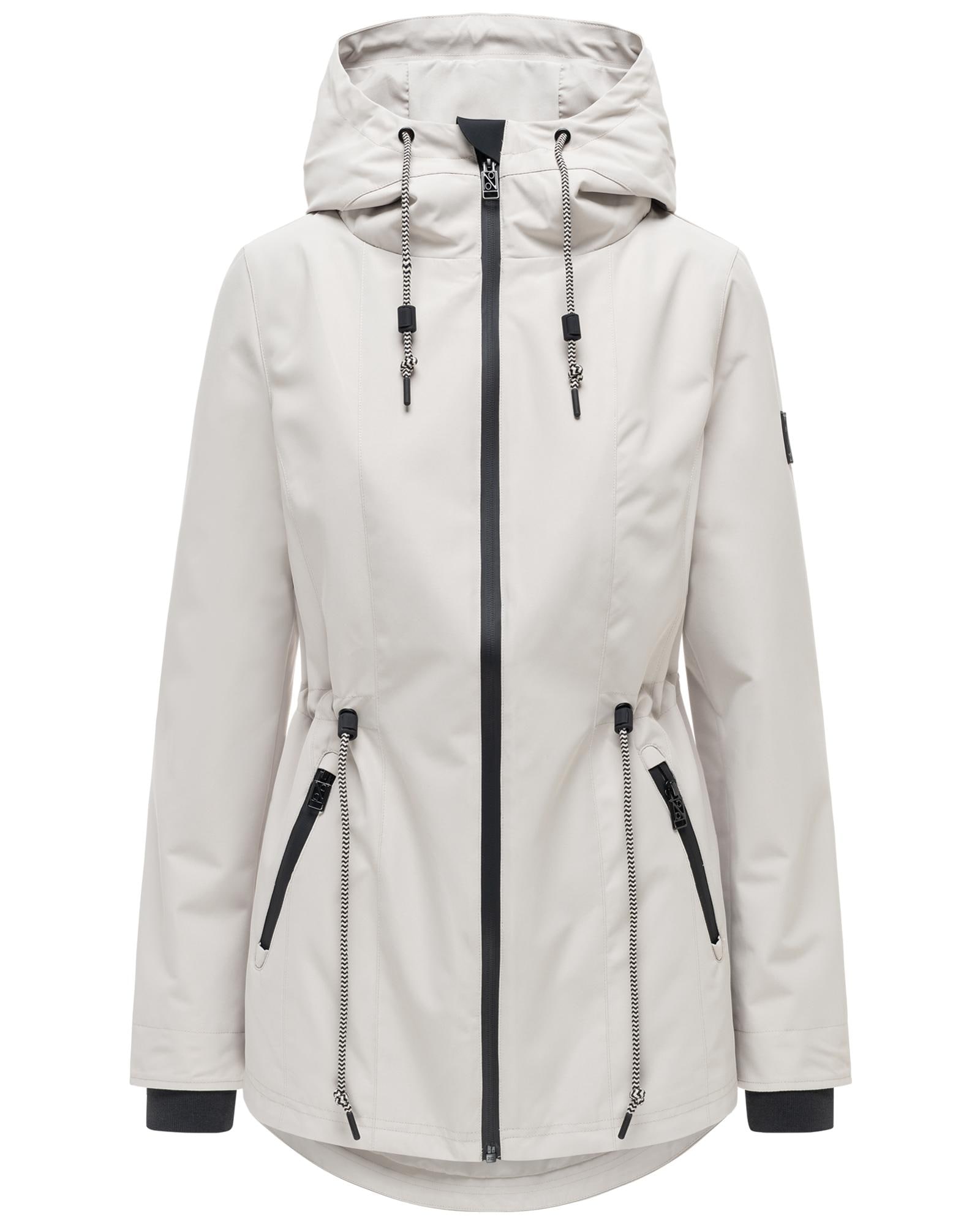 Navahoo Outdoorjacke "Blumentanz 14" mit Kapuze Übergangsjacke mit wasserdichtem Verschluss