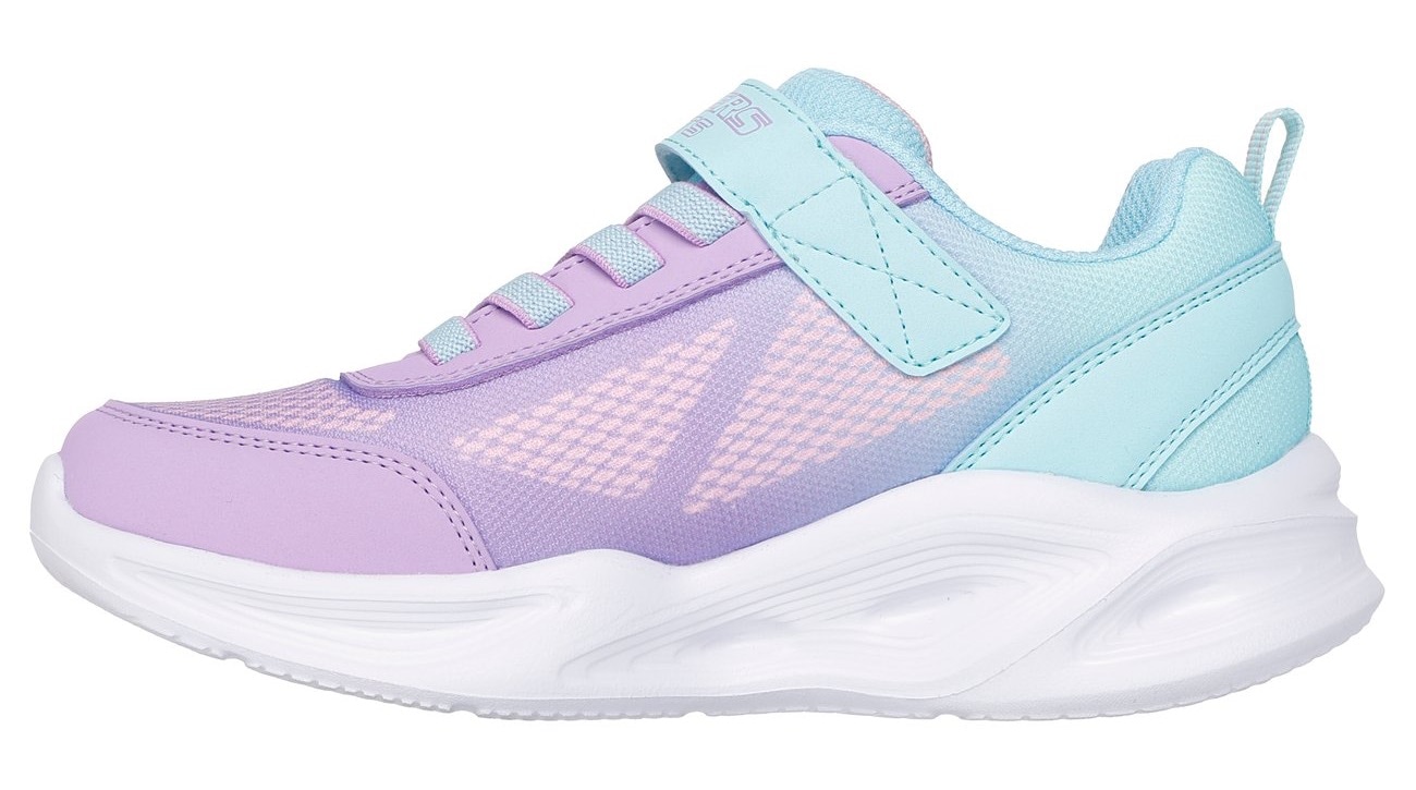 Skechers Sneaker »SKECHERS SOLA GLOW LIGHTS«, Slip-OnSneaker, Blink,-Klettverschluss, Größenschablone zum Download